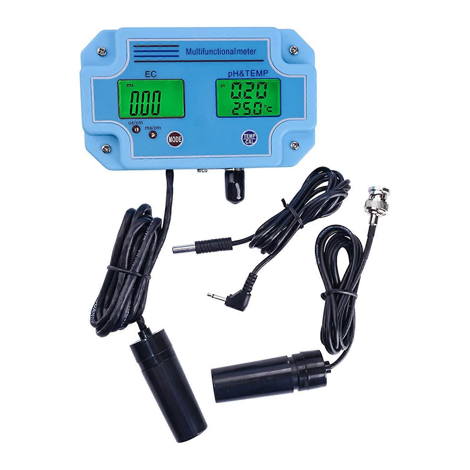 PH Digital LED PH And EC Meter Tester 2In1 Accuracy PH And EC Meter For Aquariums Pools Labs