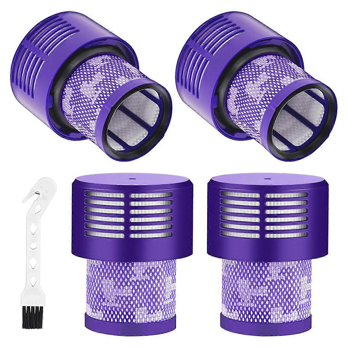 4PCS Filter Replacement for Cyclone V10 Series,V10 Animal,SV12,Cordless Stick Vacuum Part No.969082-01