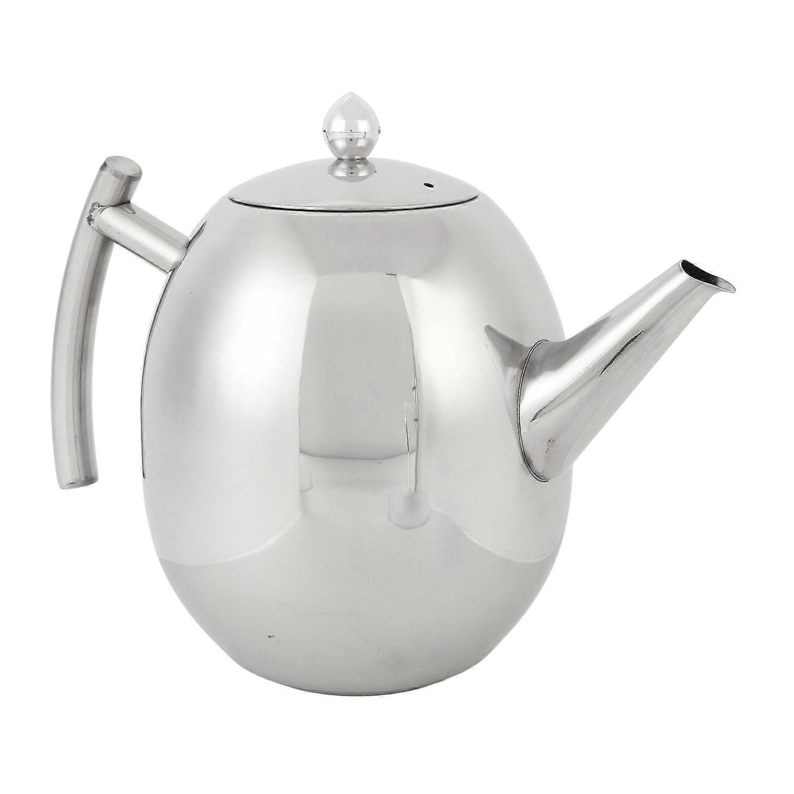 Stainless Steel Tea Kettle 2.0L with Lid, Filter & Curved Handle