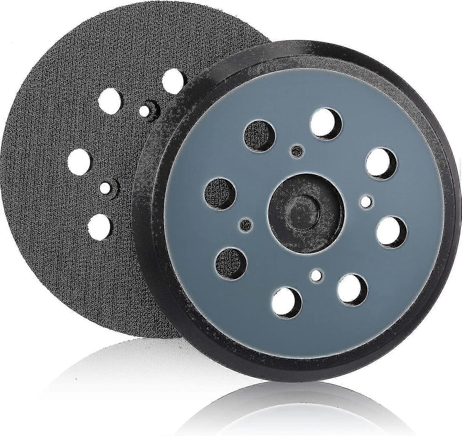 2 Pieces 125mm 8 Hole Hook and Loop Sanding Discs for Orbital Sander