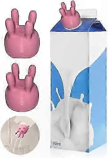 Milk Carton Pouring Cap with Fun Design, Durable Milk Bottle Dispenser for Easy Handling and Storage