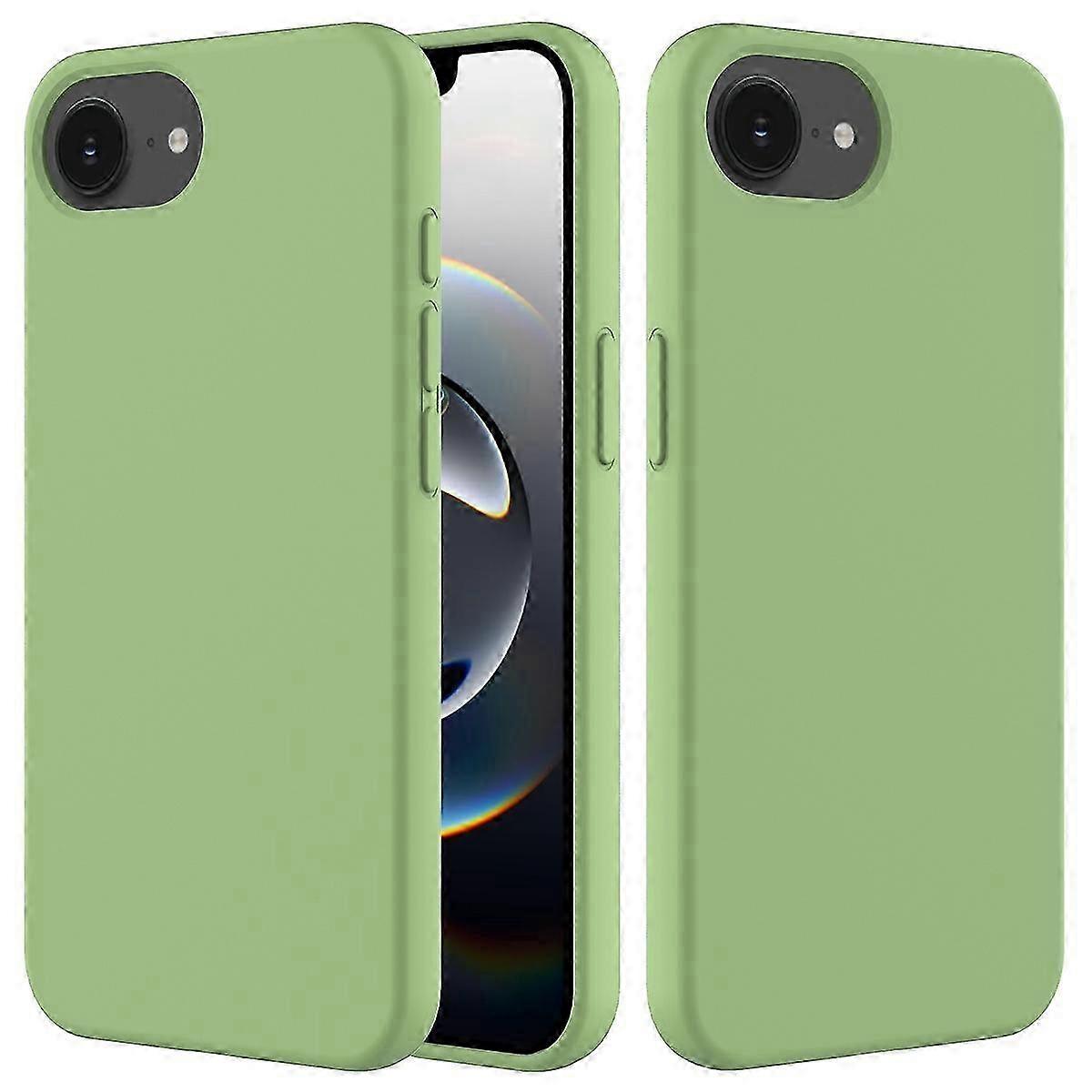 Silicone Protective Case with Soft Interior for 16e, Green Phone Shell