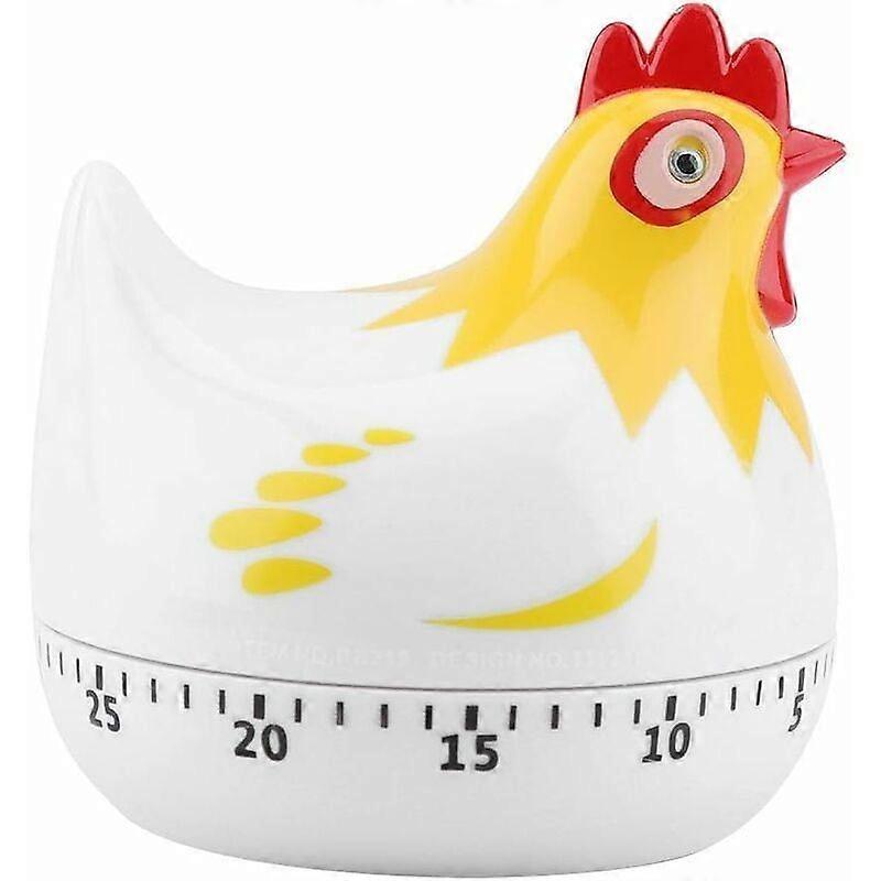 Cartoon Chicken Kitchen Timer, 55 Minute Rotating Mechanical Cooking Timer Cute