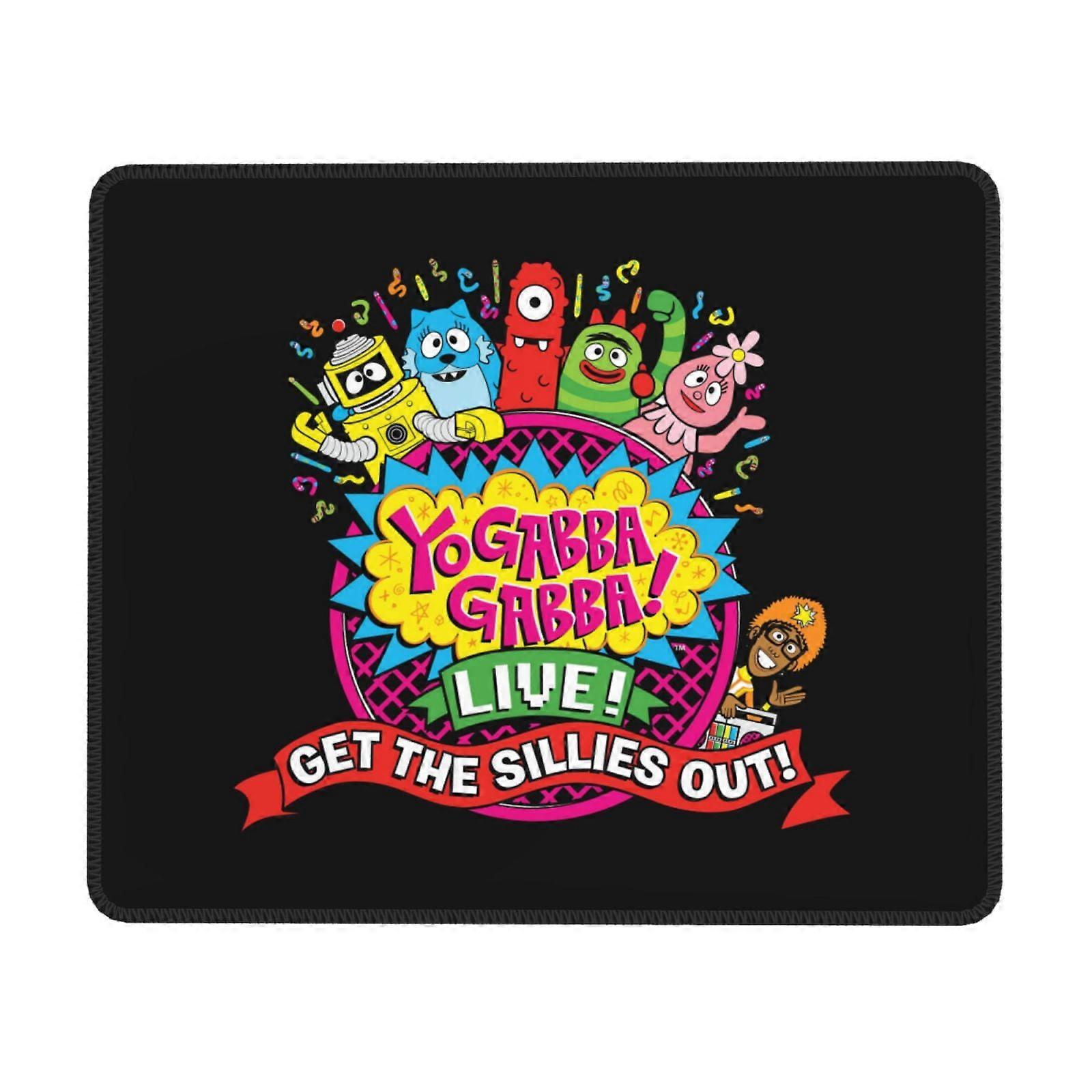 Yo Gabba Gabba Rubber Lock Edge Mouse pad, Office Desk pad, Writing pad, Multi Code Game pad Mouse Pads for Computers Laptop Mouse Mouse Pad
