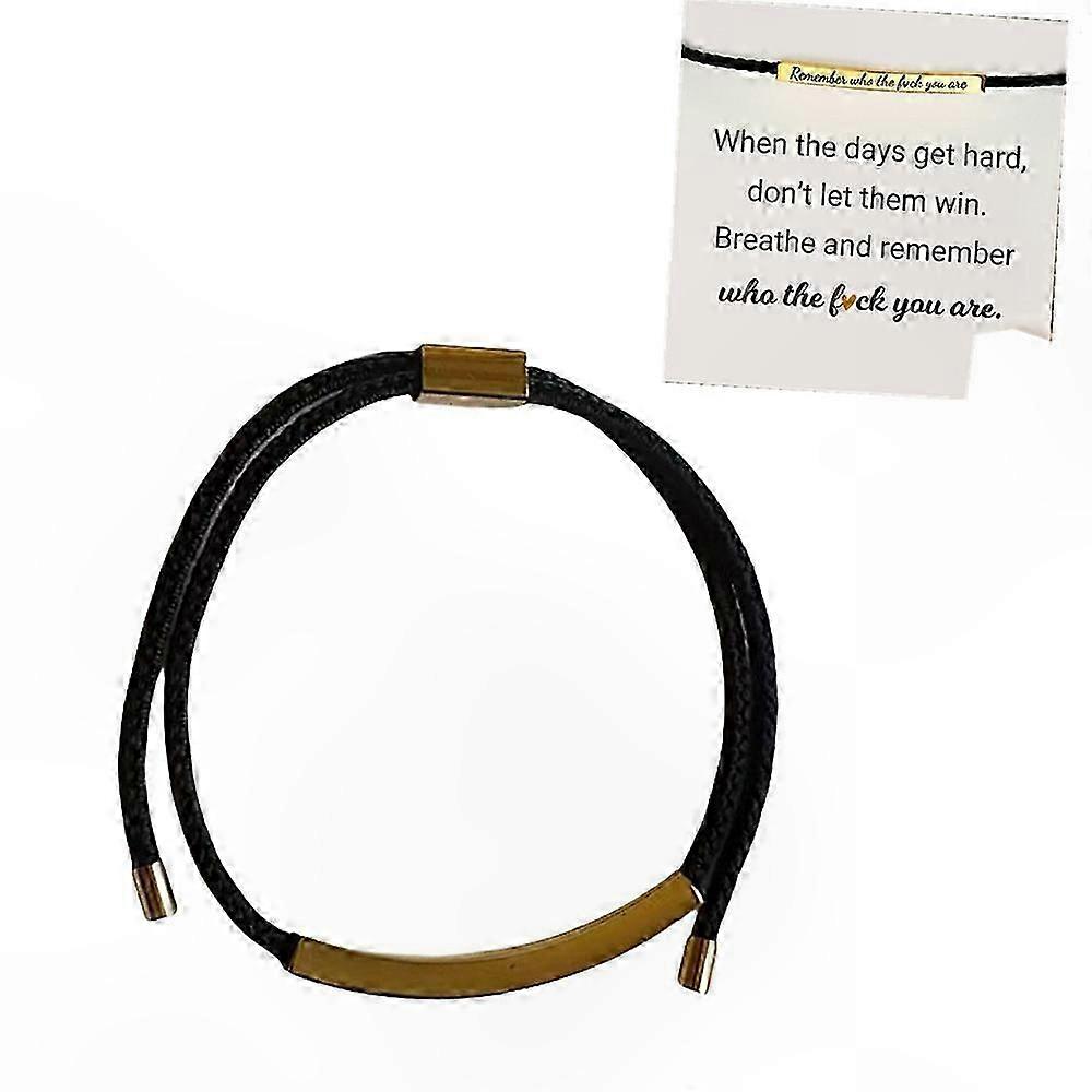 Motivational Reminder Bracelets with Humorous Quote for Daily Inspiration and Positivity