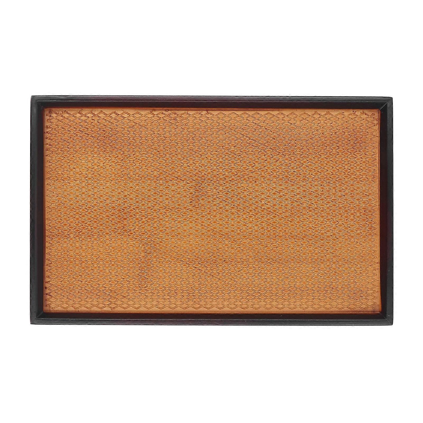 30x19cm Retro Style Rectangular Tea Tray Multifunctional Coffee Serving