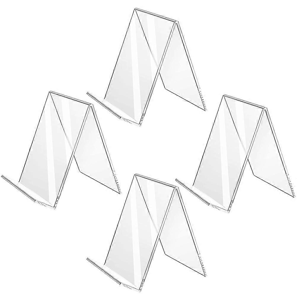 L-Shaped Acrylic Display Stand for Displaying 20Pcs Transparent Sign Holders