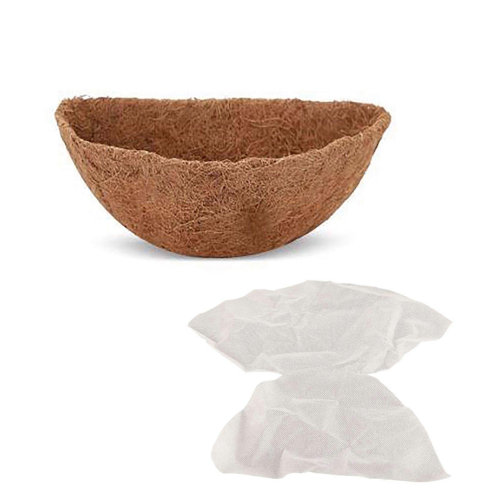 Half Round Coir Mat Replaceable Cocoa Basket Coconut Pads for Home Gardening