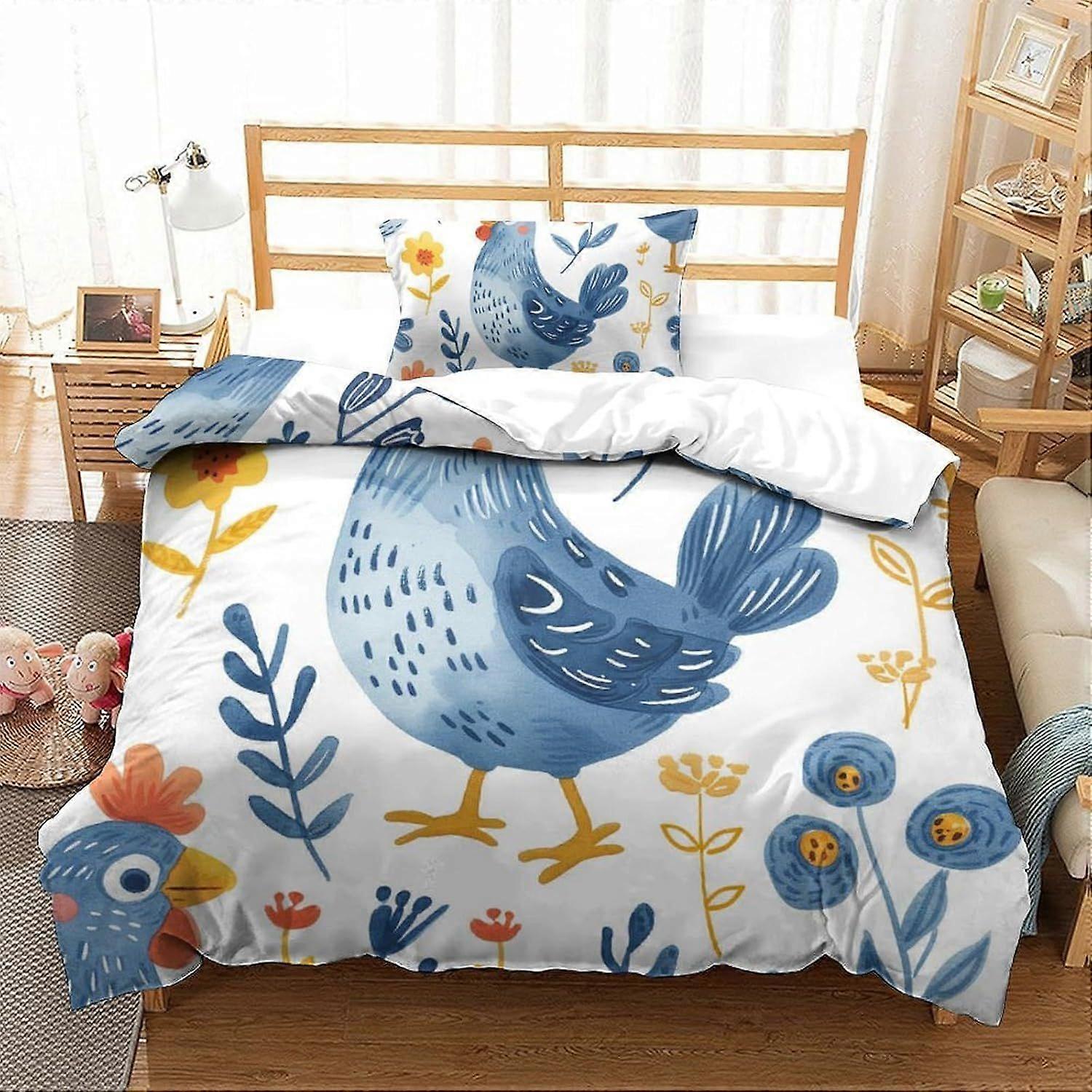 Toy Story Duvet Cover Microfiber Bedding Set, 3D Print Duvet Quilt Cover&Pillowcase, With Zipper Closure, Soft Duvet Cover for Men Woman Kids 3 Piece 