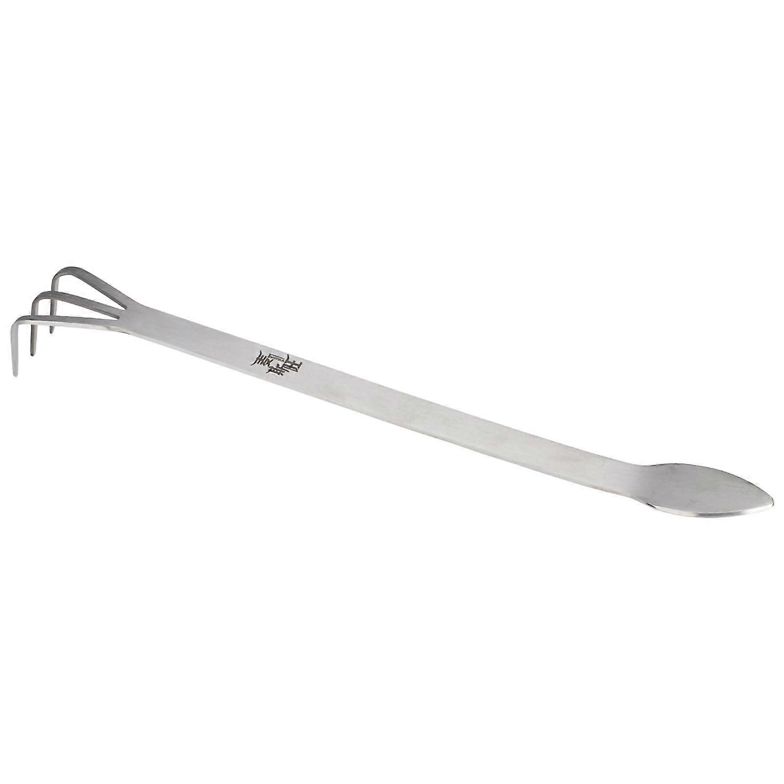 2 in 1 Stainless Steel Bonsai Gardening Tool Root Rake Spatula