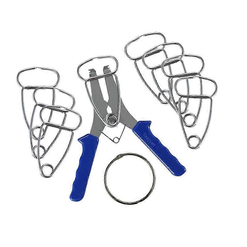 Miter Spring Pliers Tools with 8 Spring Clamps for Assembling Frame Moldings