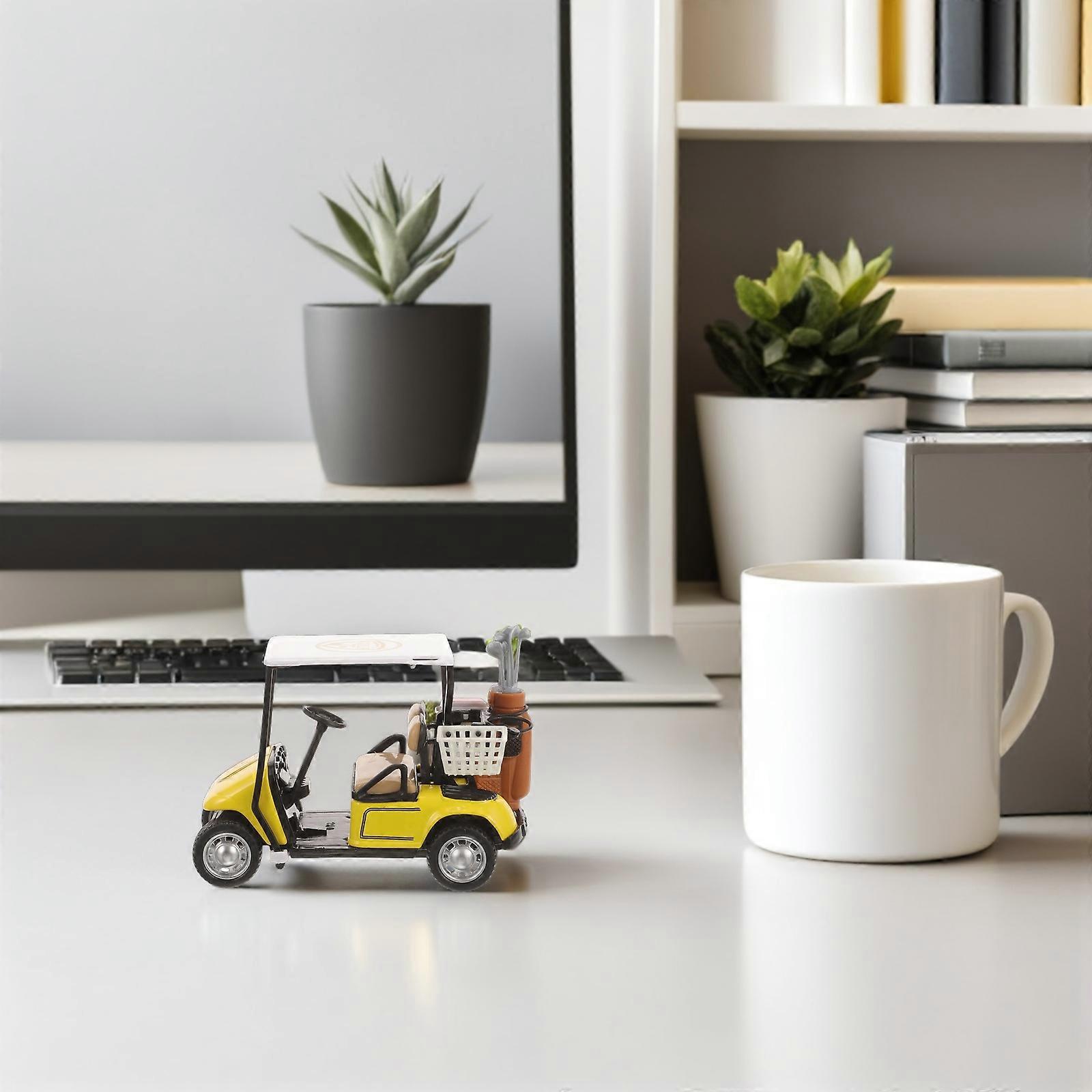 Alloy Golf Cart Model Toy with Pullback Feature 6Pcs for Home Or Office