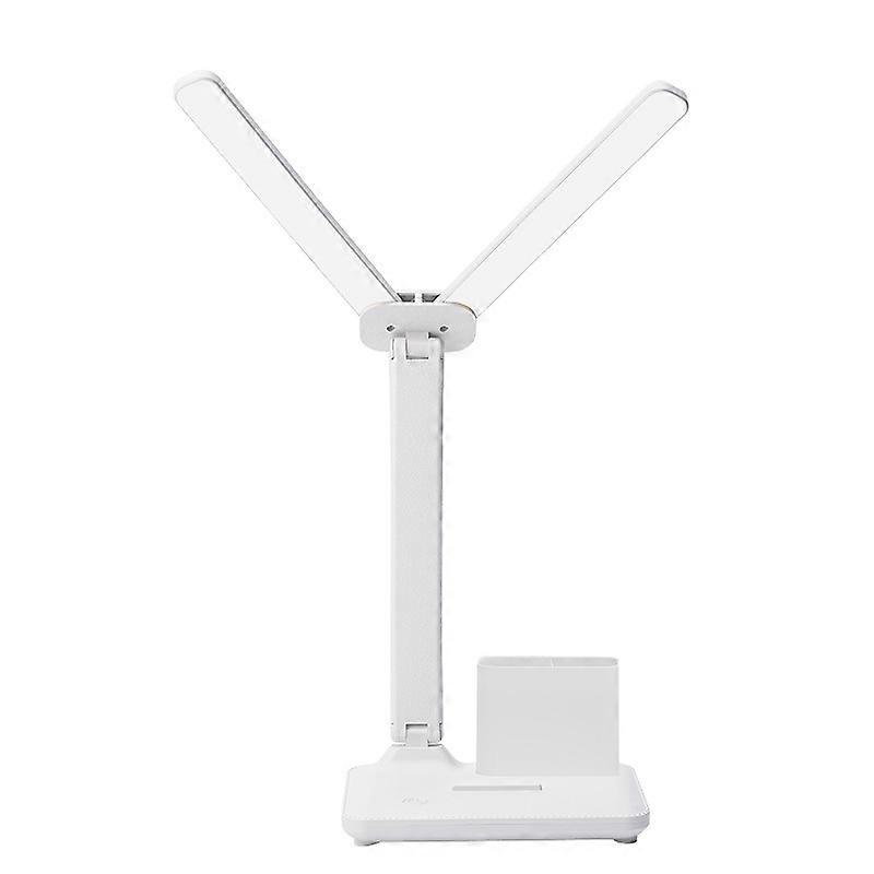 Dimmable Desk Lamp  2-Light Led Battery Powered With Pencil Box