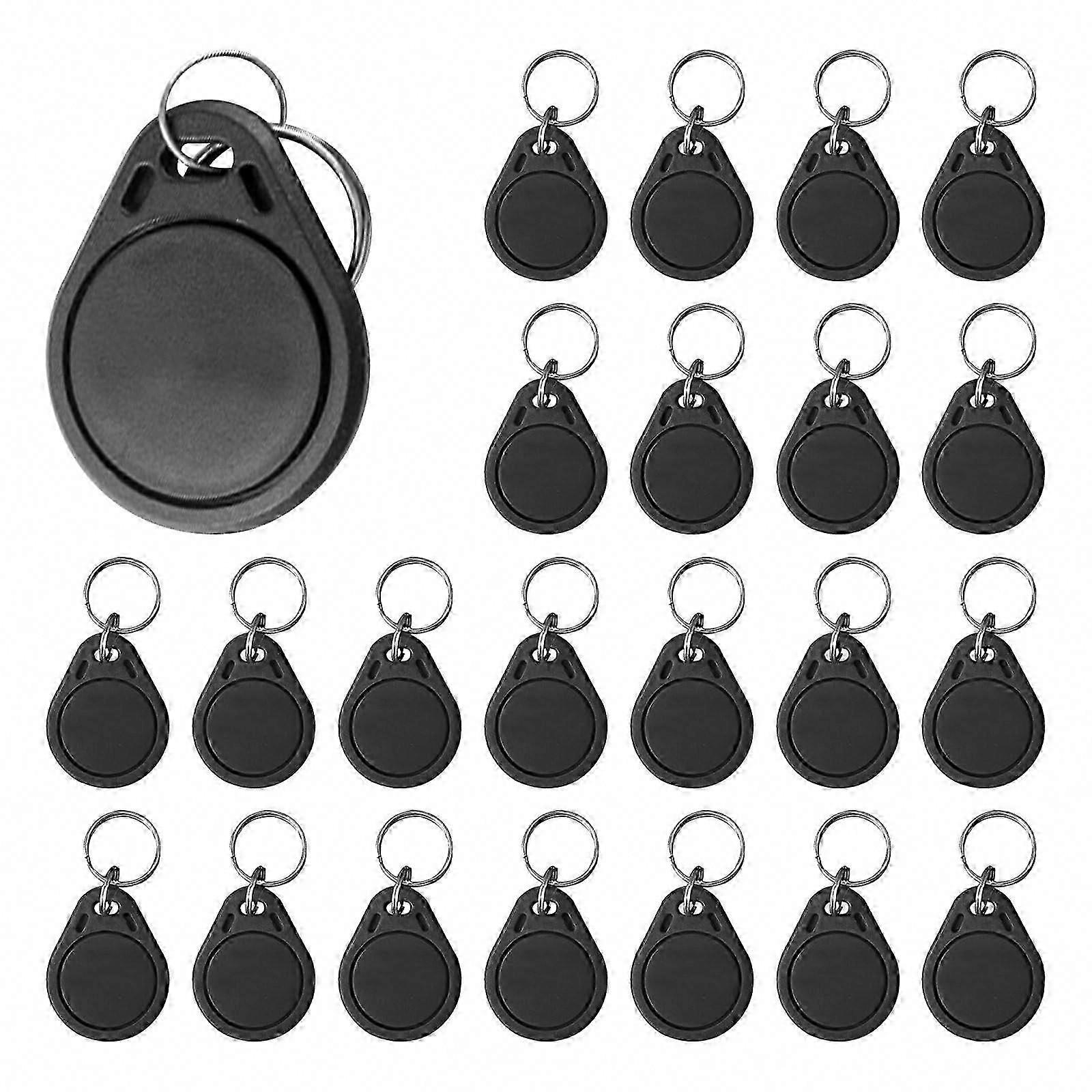 13.56MHz Rewritable RFID Key Fob 100pcs, 4Byte UID Smart Keys Compatible with MIFARE Classic 1K for Access Control