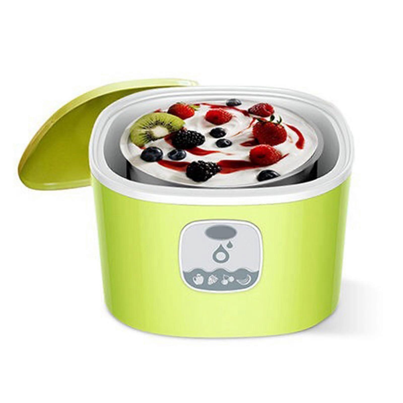 1L Yogurt Maker MultiFunction Yogurt Fermentation Machine With Stainless Steel Liner Constant Temperature Control Green