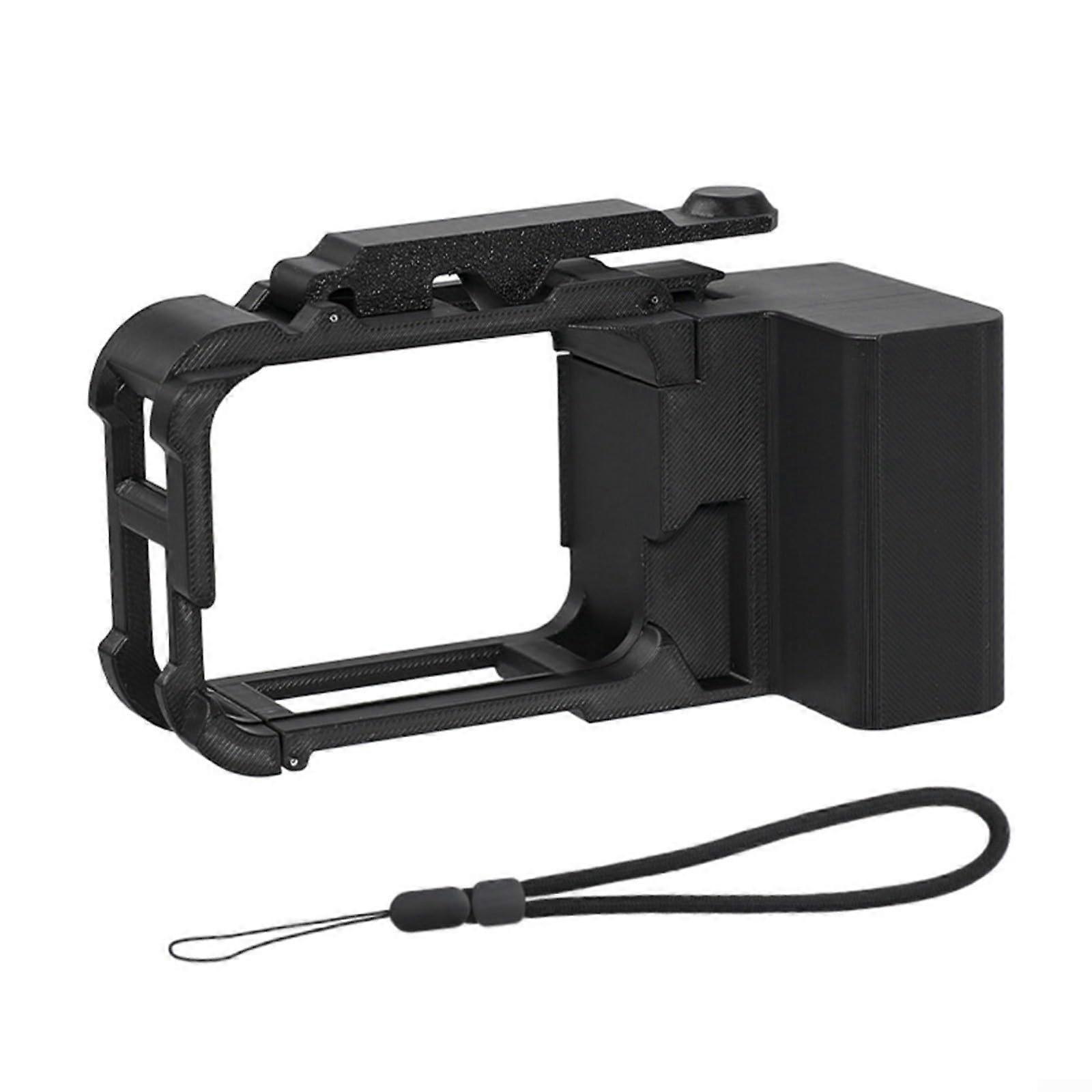 Camera Grip Holder For Insta360 AcePro 2 With Quick Release Mount Tactile Buttons And Wrist Strap Black 12.8x5.65x6cm