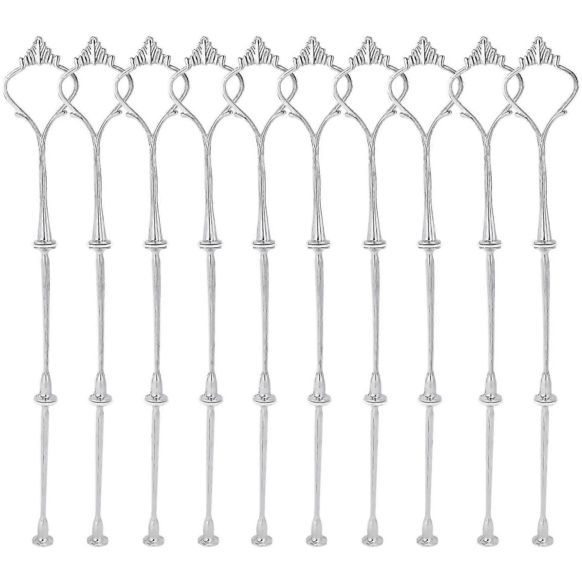 For 10 X Sets 2 Or 3 Tier Cake Plate Stand Fittings Plate Stands New Silver
