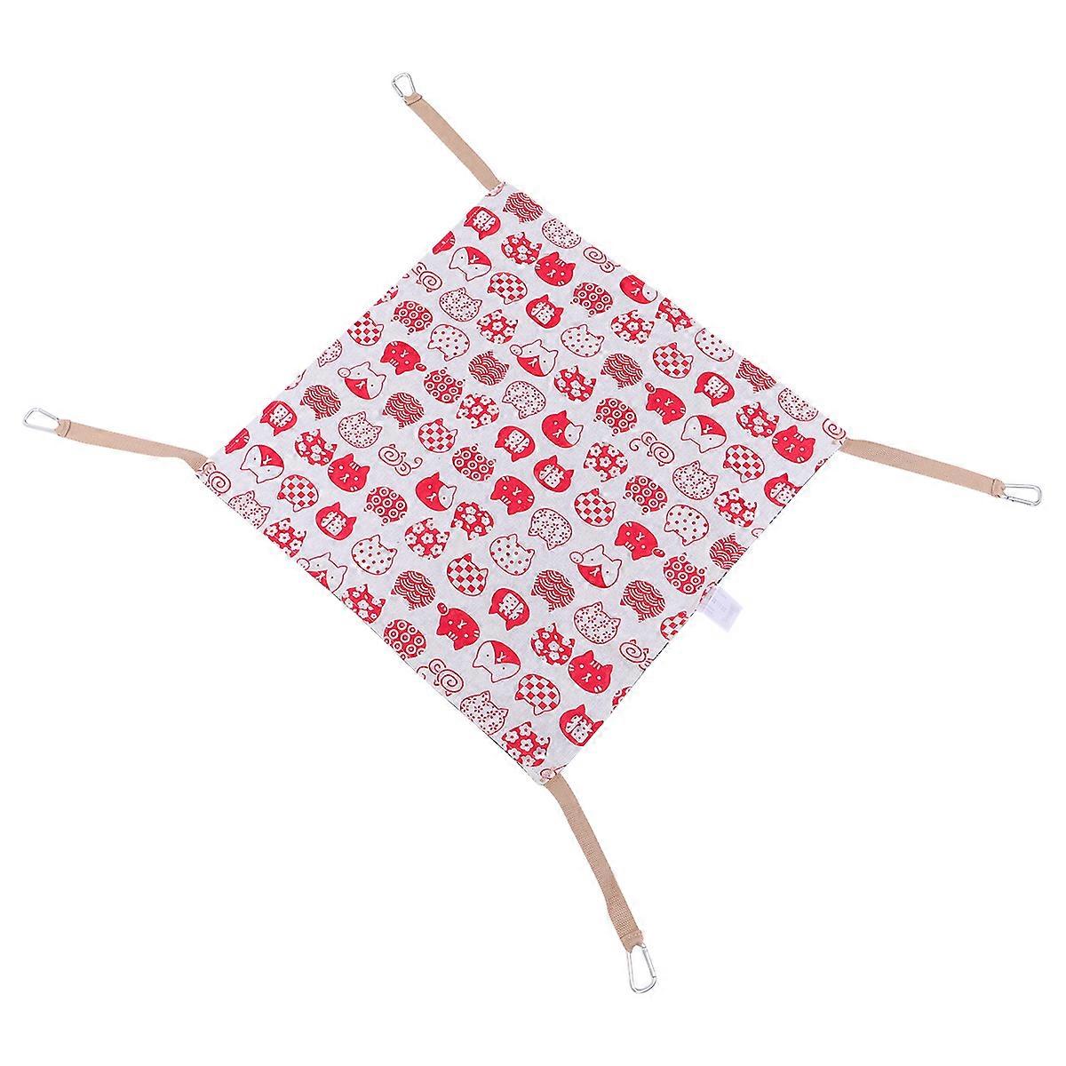 Cat Hammock Double Layer Cotton Linen Sleeping Mat for Pets 1Pcs