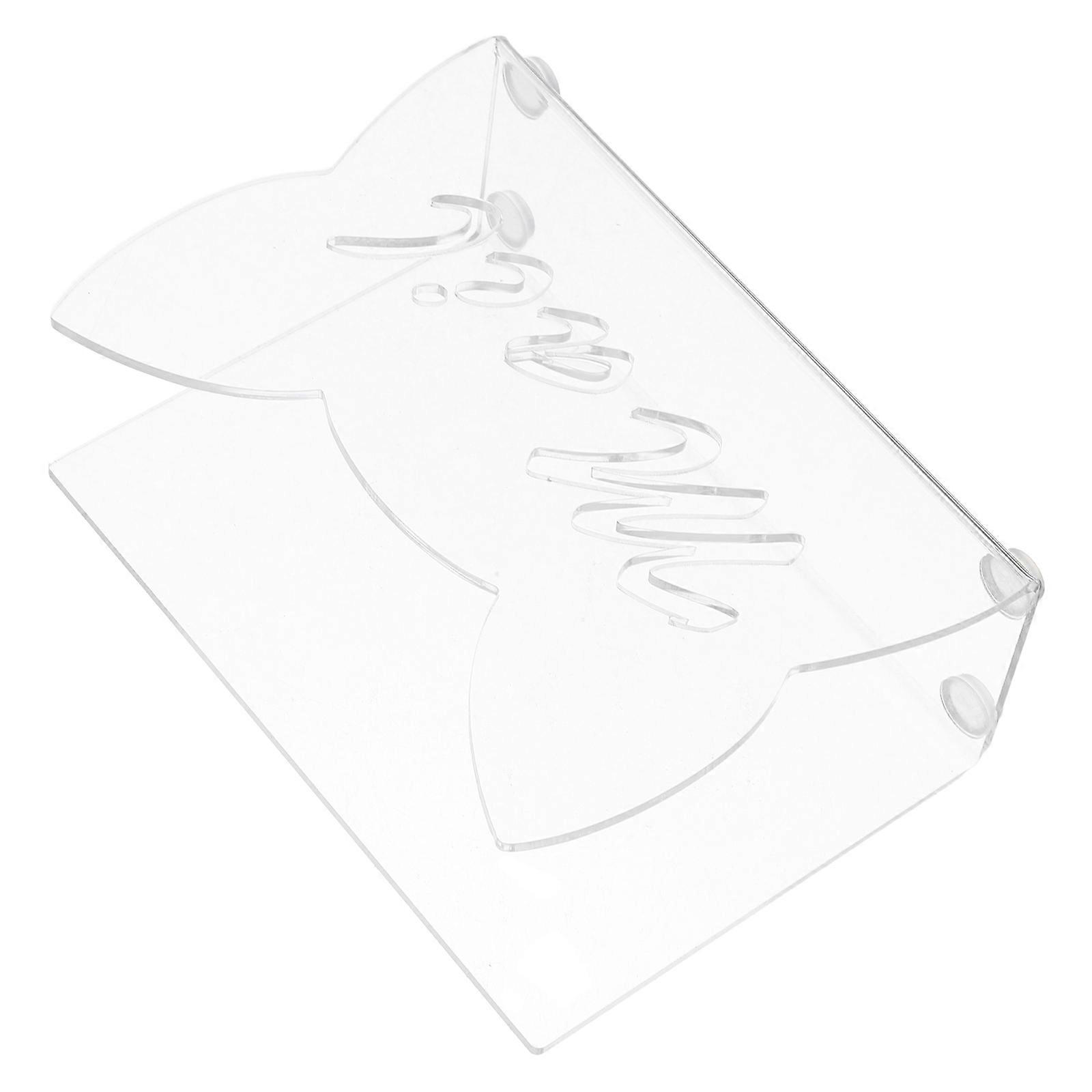 Acrylic Mail Holder for Desk with Clear Design 5Pcs Desktop Letter Organizer