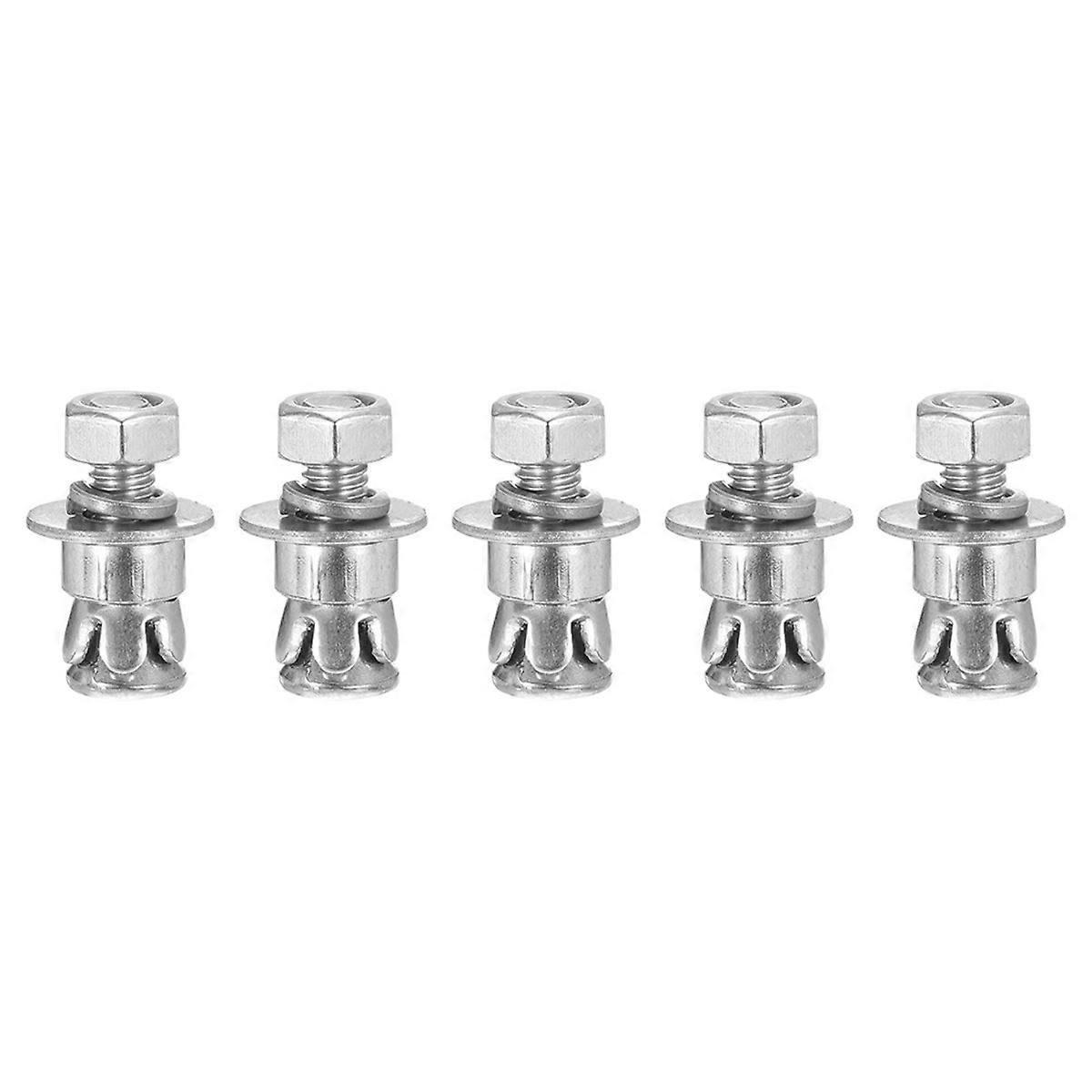 1/4inch x 5/8inch Hex Nut Sleeve Anchors - 5 Pack