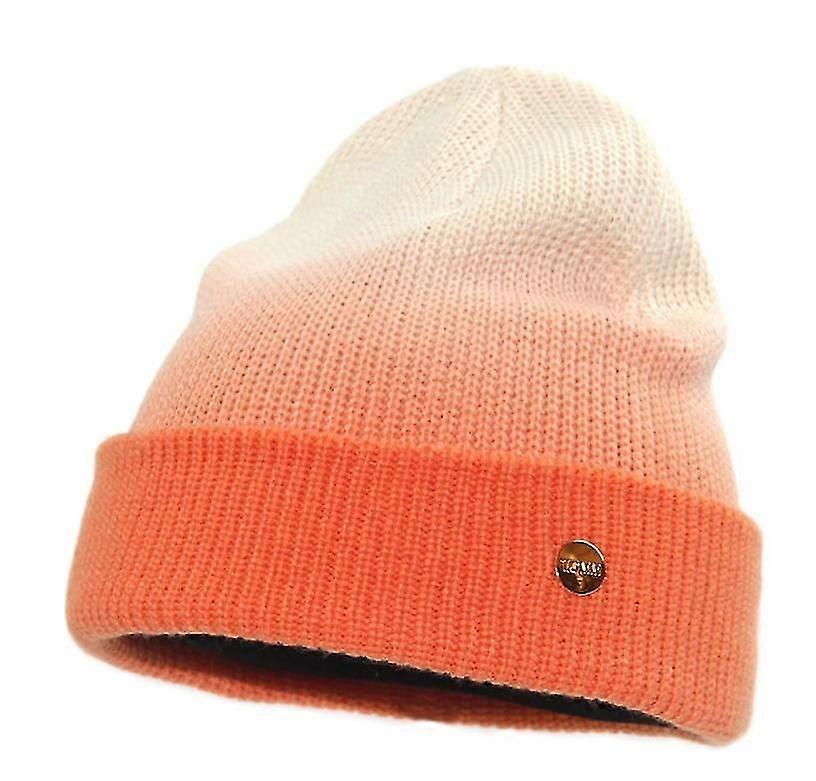 Winter gradient color knitted warm beanie hat