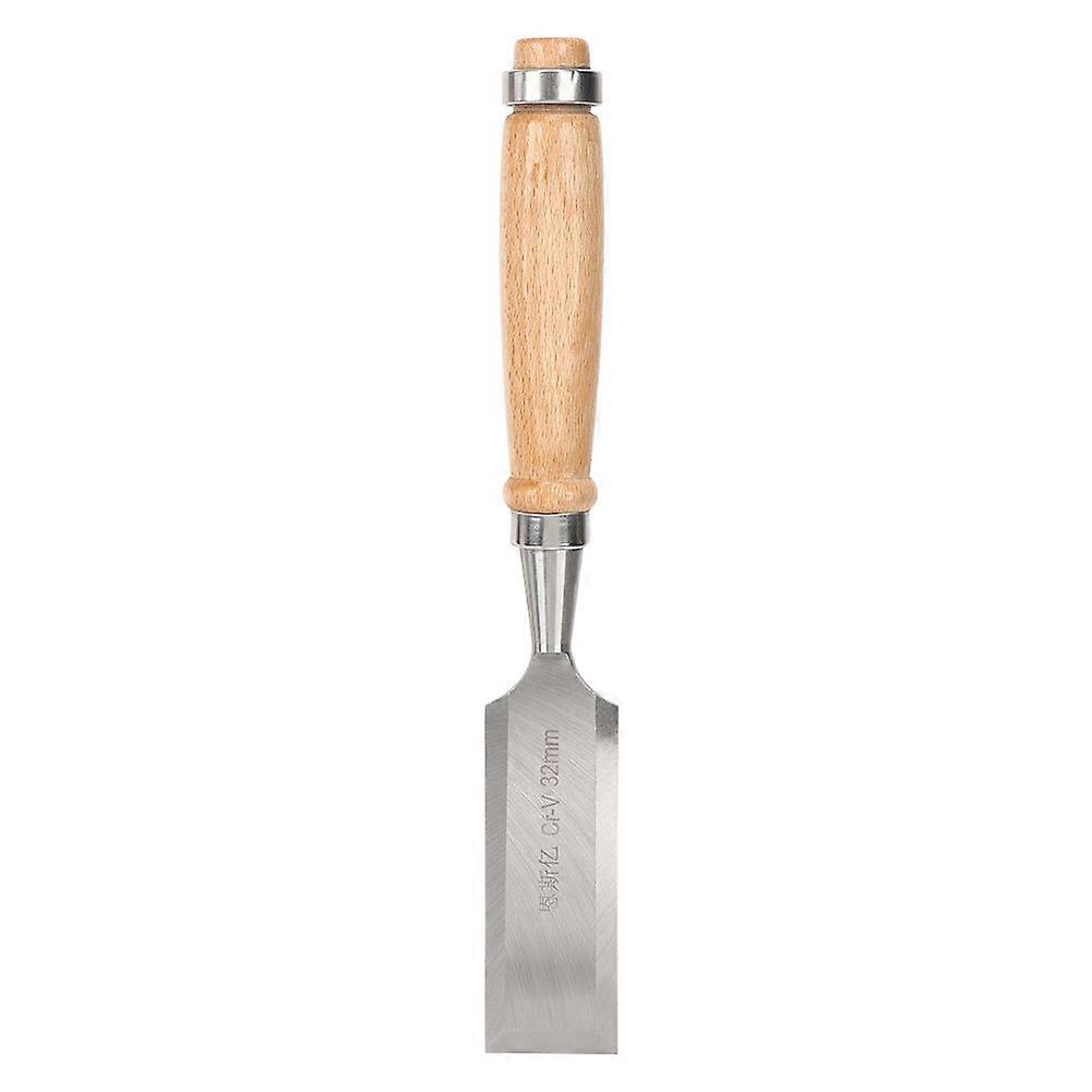 Flat Chisel Carpentry Tools Wooden Handle Cutting Tools Durable Industrial Accessory Cr V 32mm