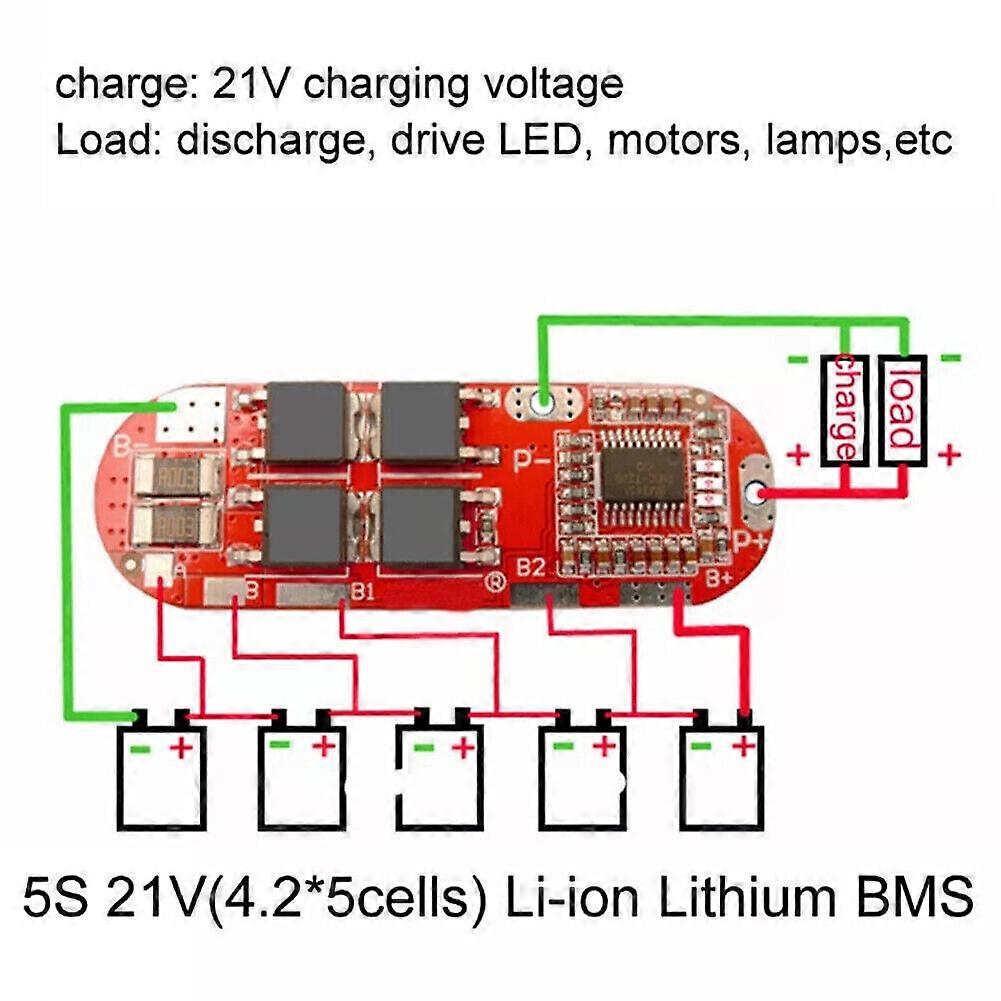 4pc 3S 4S 5S BMS 25A 18650 Lithium Battery Protection Circuit Charging Board DIY