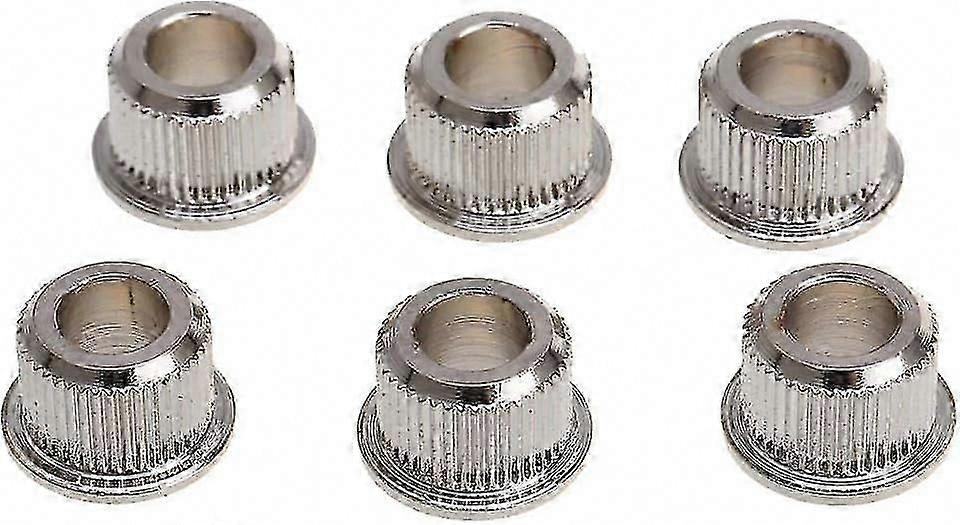 بطانات تحويل موالف الجيتار القديمة إلى الحديثة من 6 مم إلى 10 مم ، حلقات محول الوتد من النيكل ، مجموعة من 6