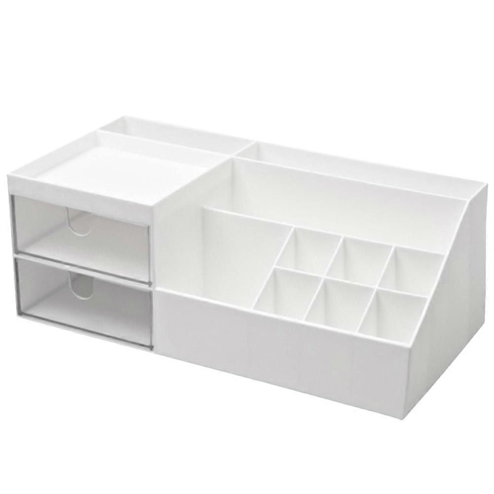Makeup Organizer Multifunctional Storage Box for Desk Organization 2Pcs