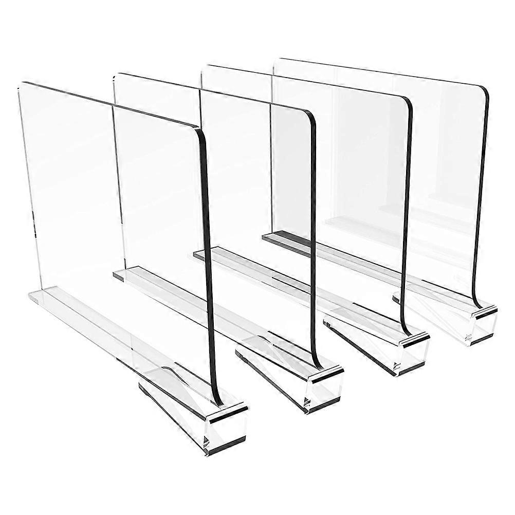 Closet Divider Clear Shelf Separator for Home Use 4Pcs
