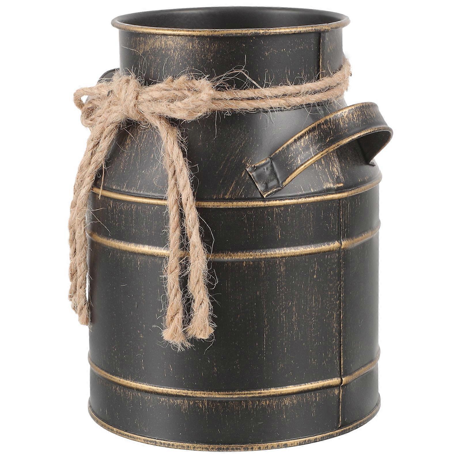 Rustic Metal Flower Pot Galvanized Flower Bucket for Storage Use 3Pcs