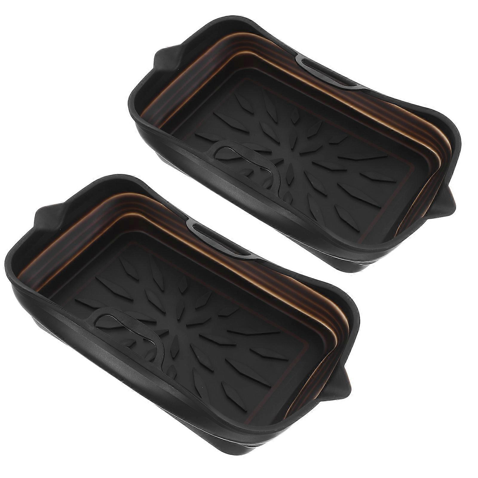 Silicone Cake Mats Space Saving Design For Campers And Travelers Non-Stick And Reusable 2Pcs