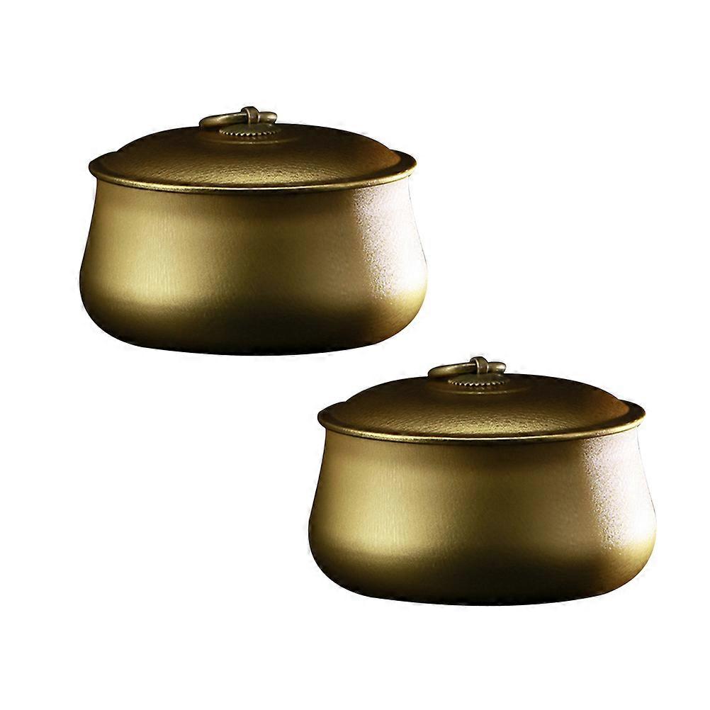 Round Tea Box for Freshness Preservation Suitable for Kitchen 4Pcs