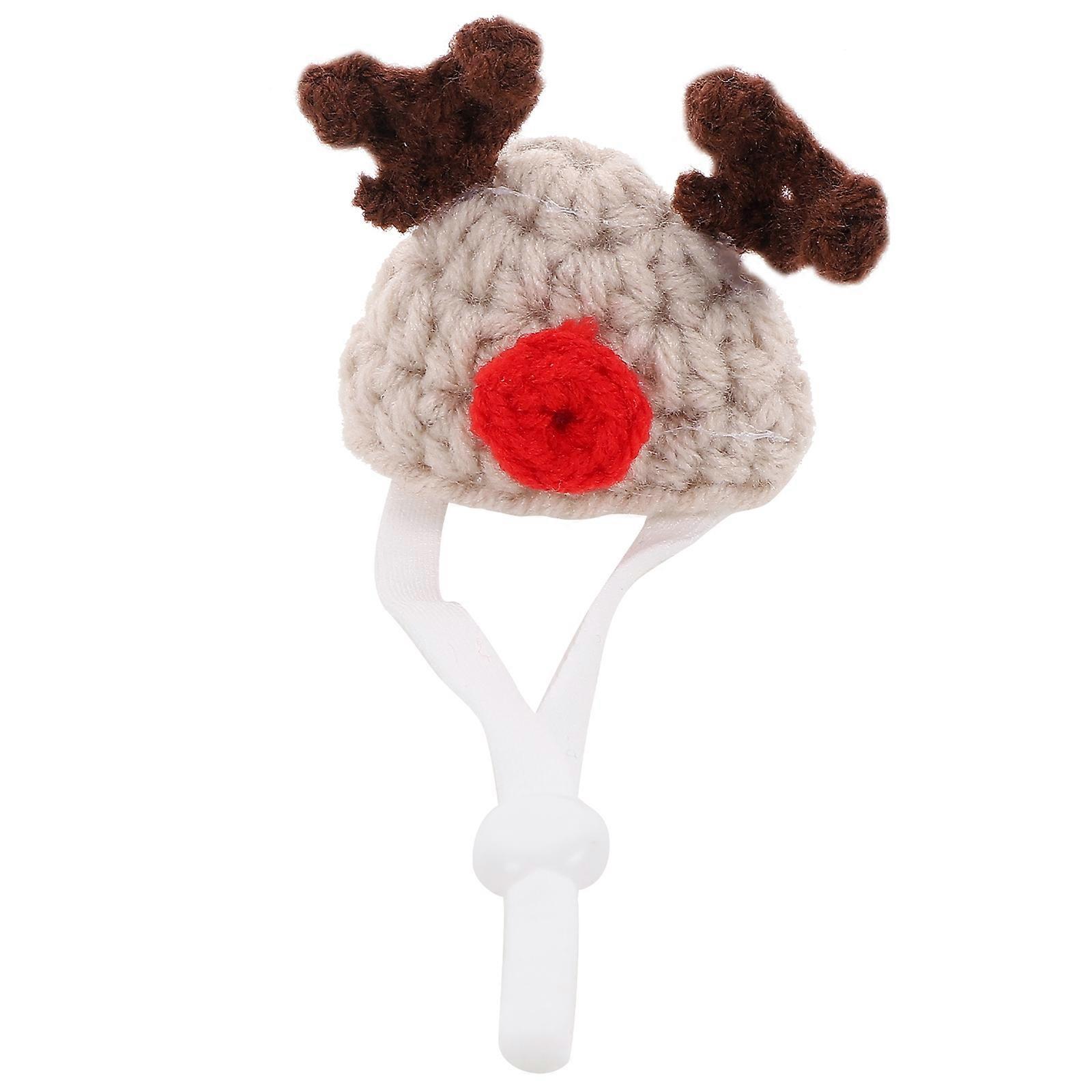 Hamster Knitted Mini Hat for Pets 4Pcs Lightweight and Adjustable Accessories