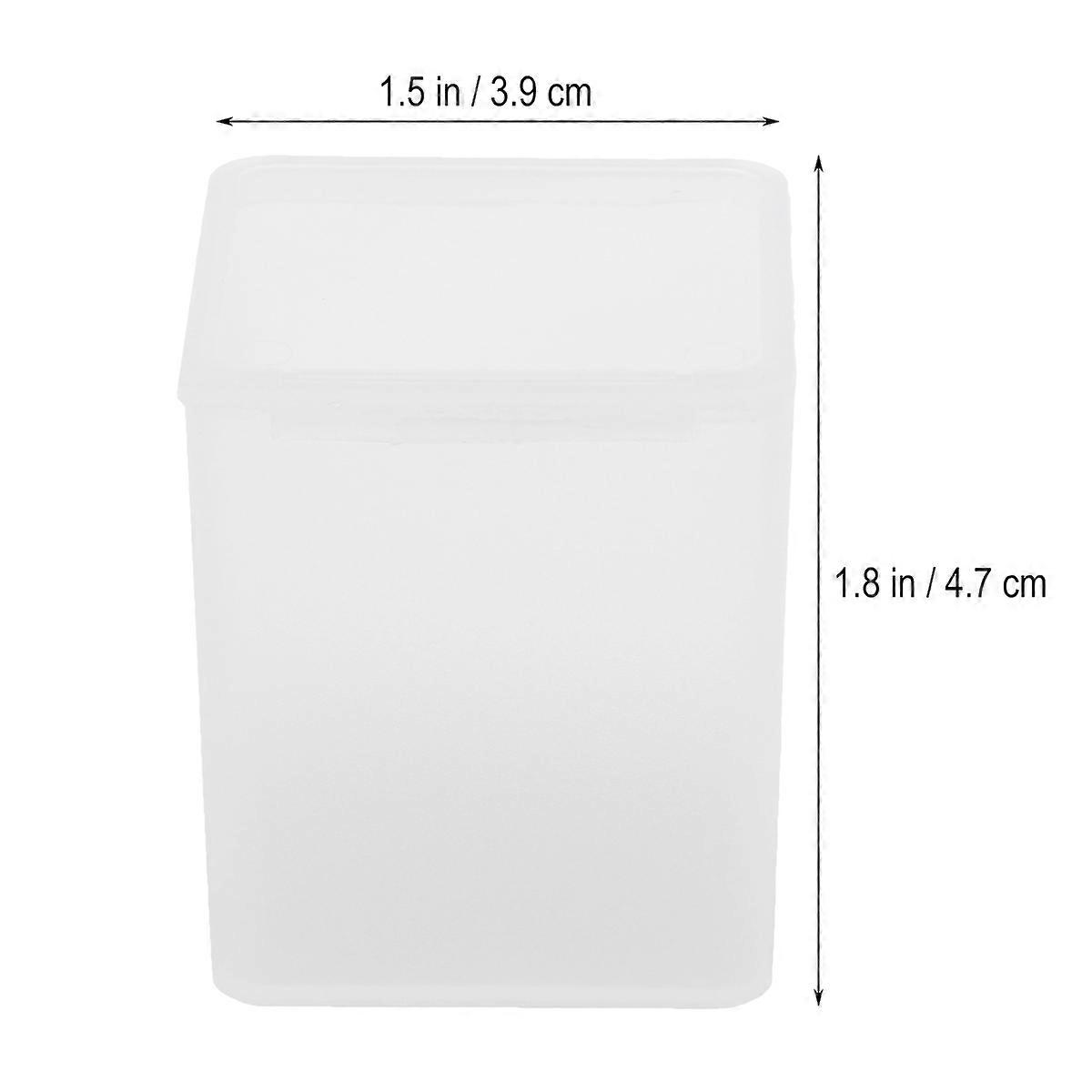 Small Storage Containers With Lids Clear Box For Beads Coins Jewelry Travel Home Organization 4.7 X 3.9 X 3.9 Cm 12Pcs