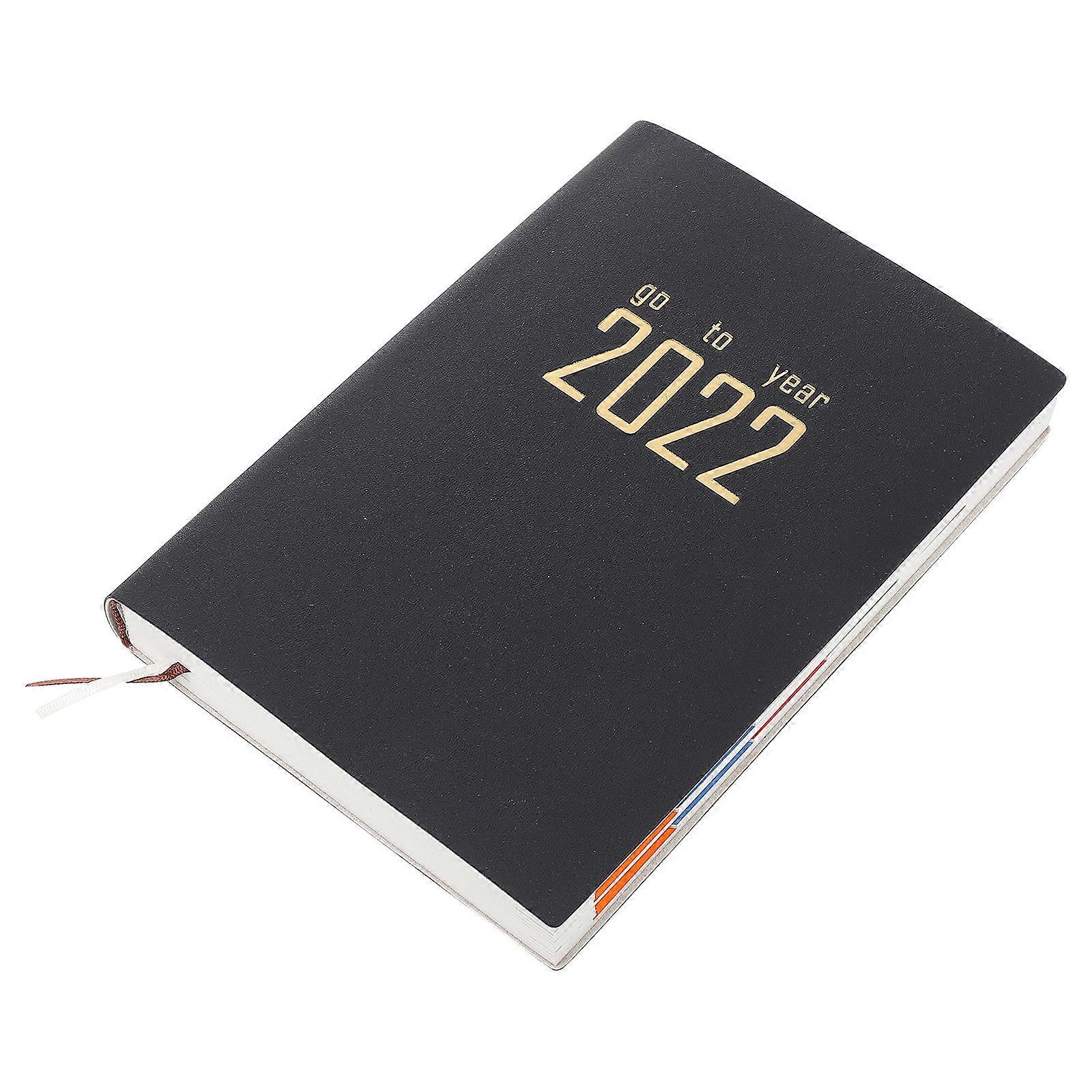 Planner Notepad for Writing Use 2Pcs Black Schedule Planning Notebook