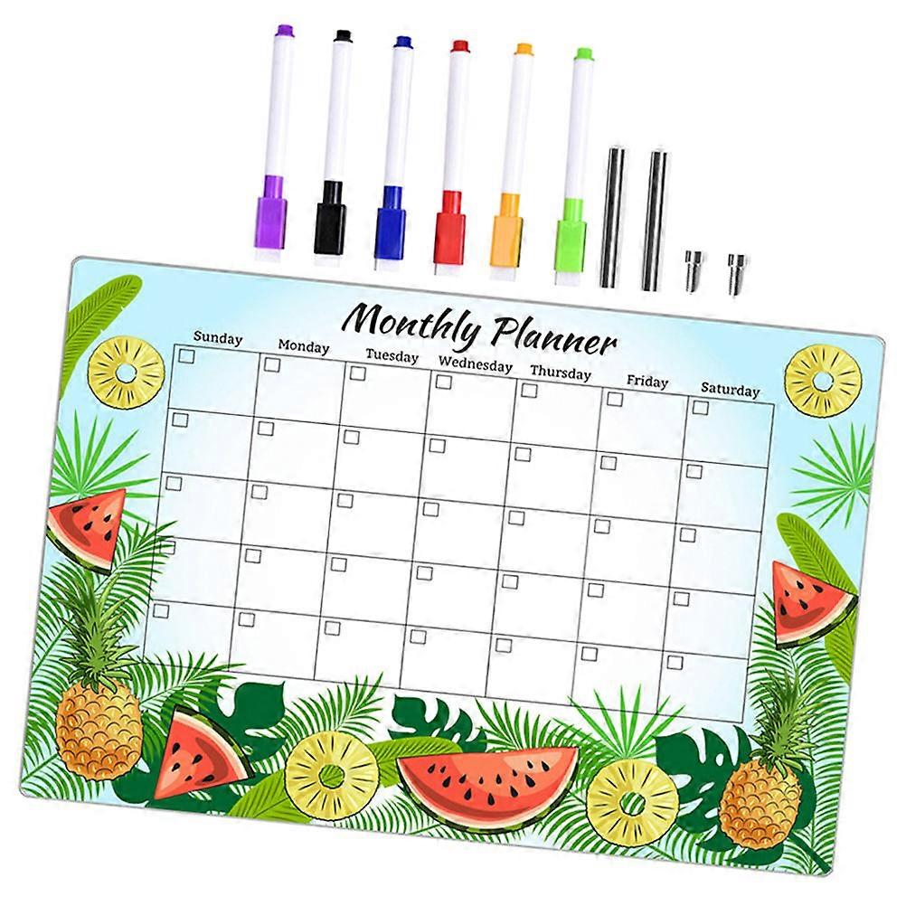Messaging Memo Board Multifunctional Message Board For Home School Office 11.8X7.9X0.1in Reusable Acrylic 1 Set
