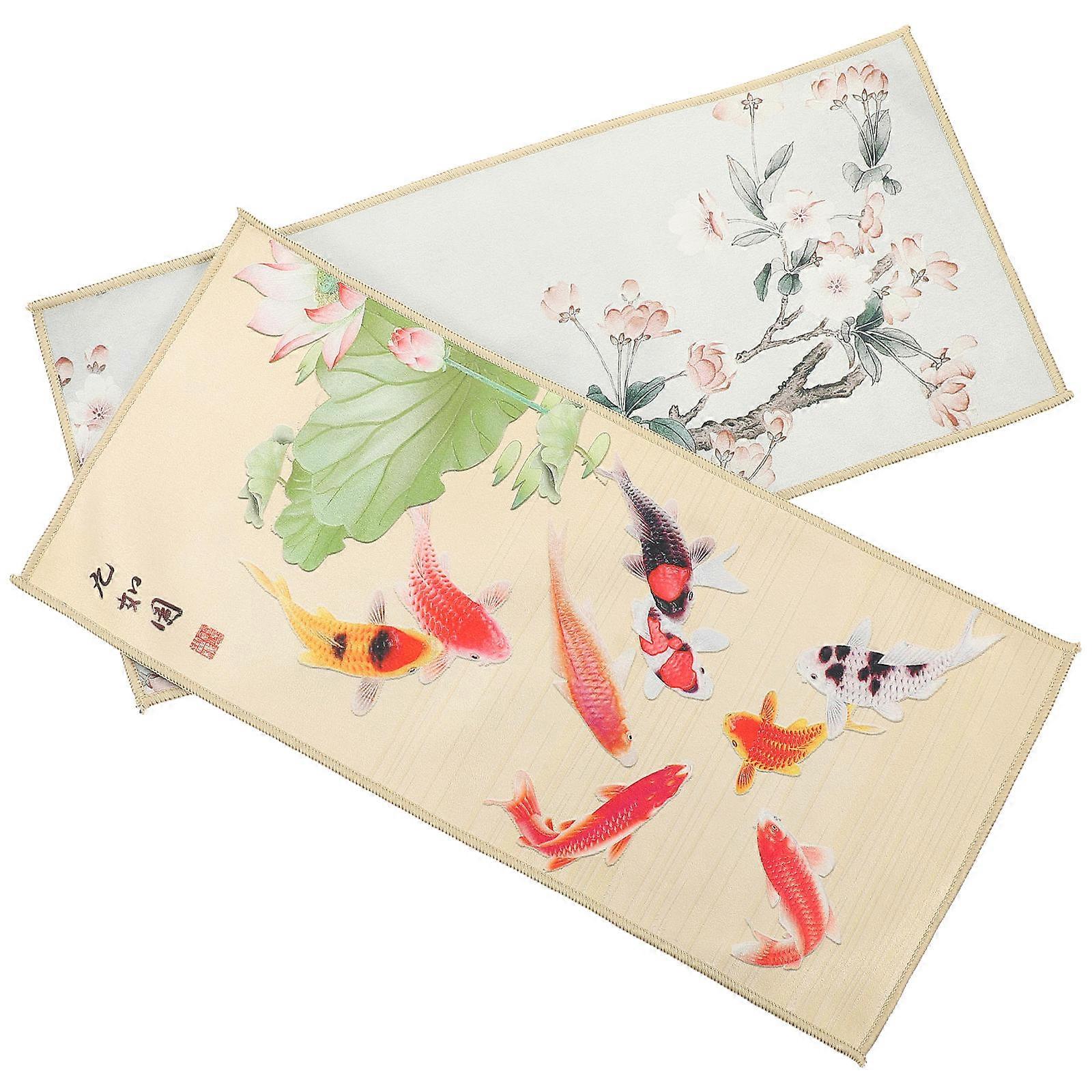 Tea Table Towel Teacup Cushion for Water Absorbent Use 4Pcs Collection