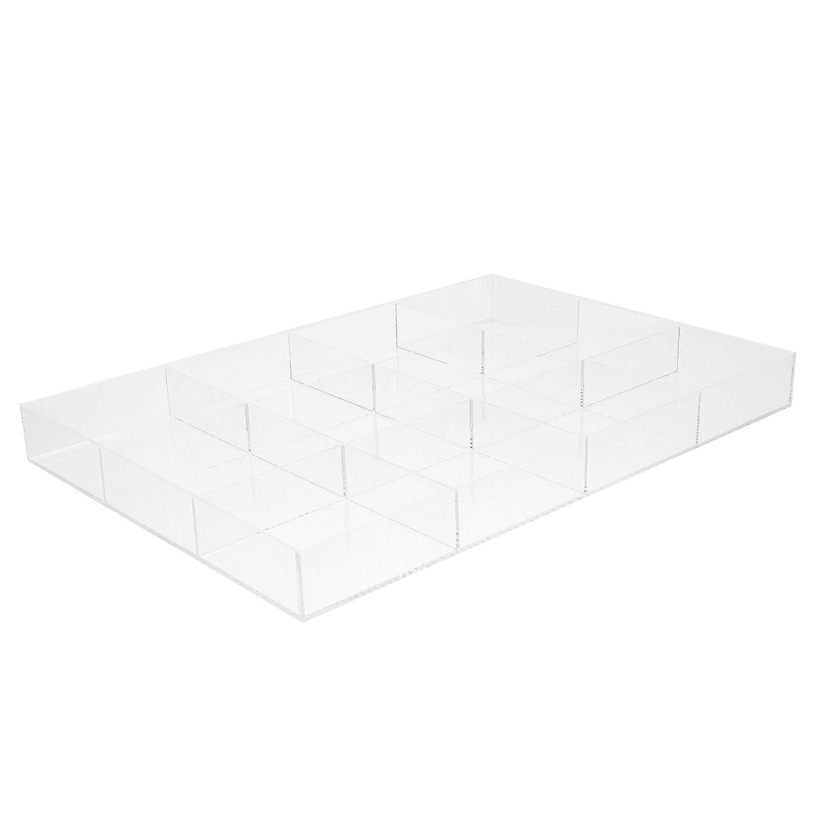 Acrylic Jewelry Tray Showcase Organizer For Home Use With Large Capacity Transparent Storage And Display 2Pcs