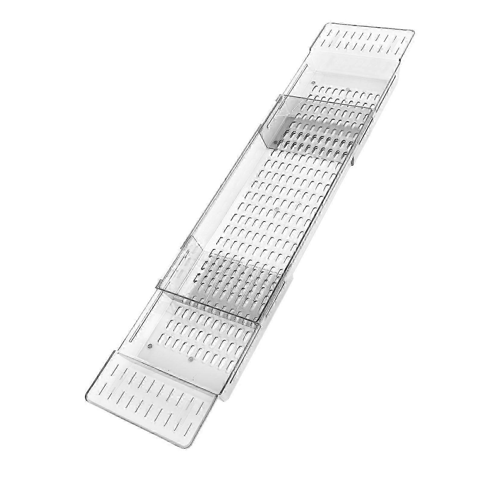Expandable Bathtub Tray Shelf 56.5-80cm with Non-Slip Handle 2025
