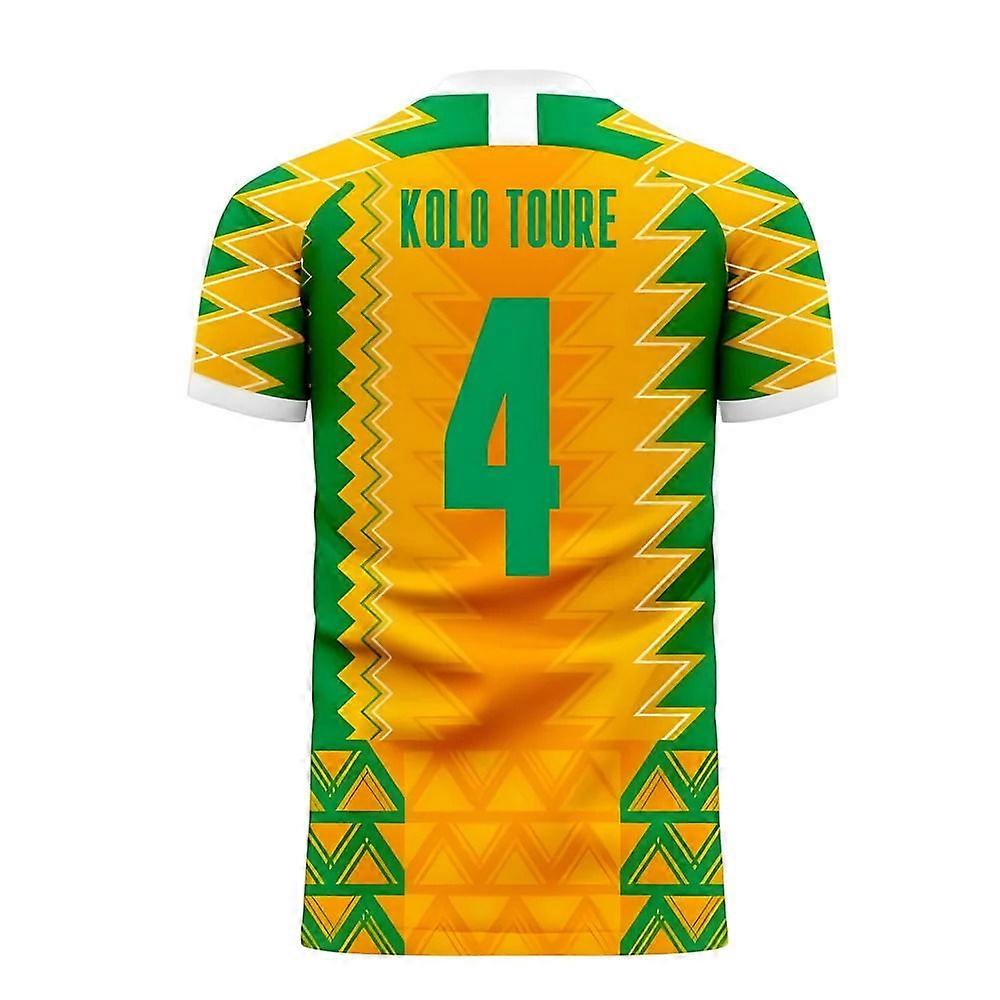 Ivory Coast 2025-2026 Home Concept Football Kit (Libero) (KOLO TOURE 4)
