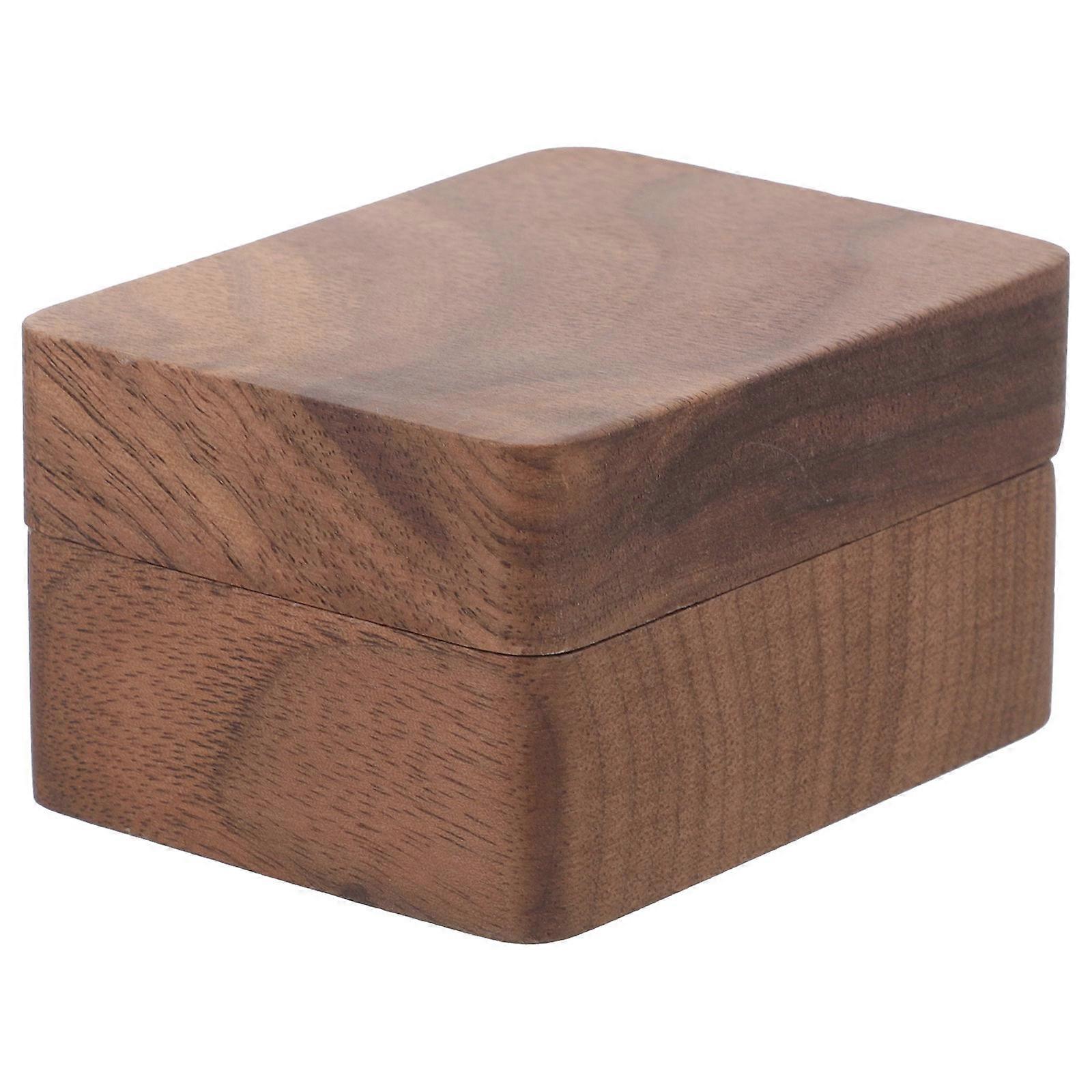 Stylish Decorative Wooden Ring Case For Jewelry With Large Capacity And Comfortable Touch 4Pcs