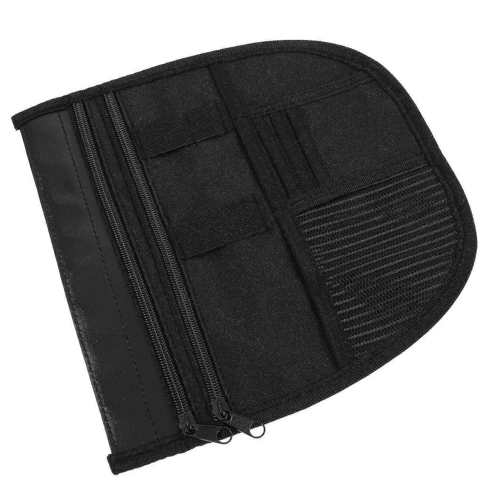 Under Seat Storage Solution For 155 Motorcycle Riders Rectangular Bag Black Tool Roll 3Pcs