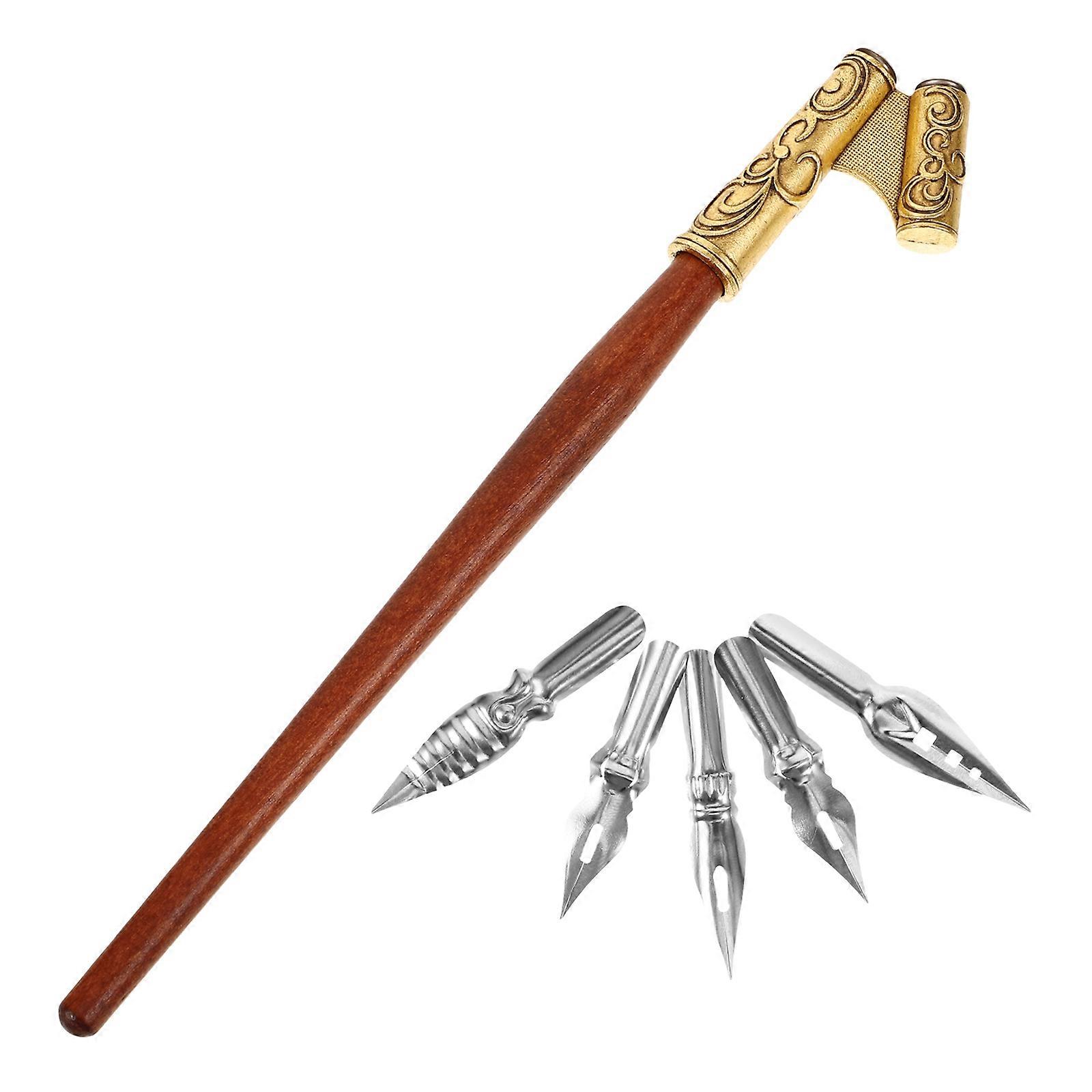 Vintage Dip Pen Set With Irregular Rod And Bent Tip Ideal For Creative Writing And Drawing For Artists 2 Sets