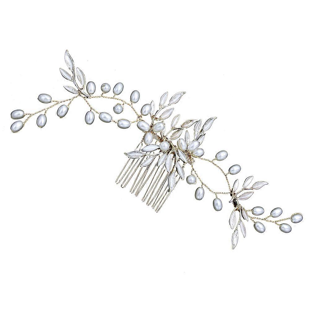 Perlový hrebeň na svadobnú čelenku