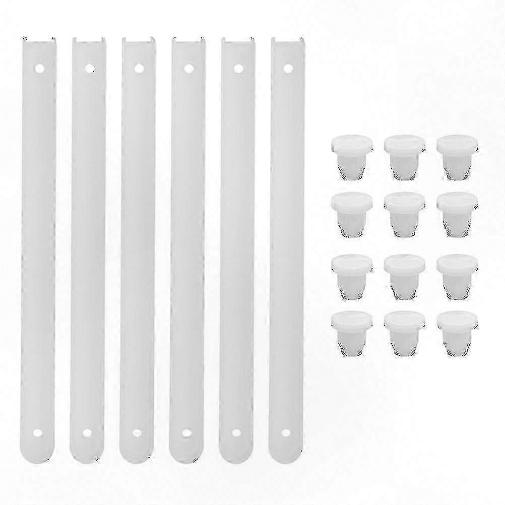 Replacement Rails for Drawer Tracks and Cabinets, 3-Pack Plastic Slides