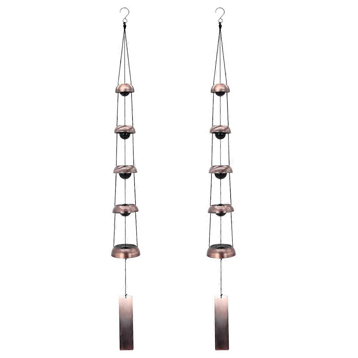 Bell Wind Chimes Temple Wind Bell with 5 Bells,Feng Shui Wind Chime