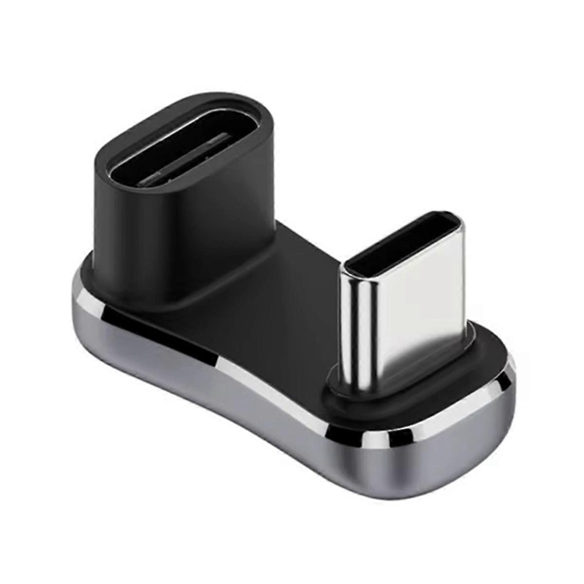 180Degree Angle USB C Adapter for Accessories,C-C 20G 140W