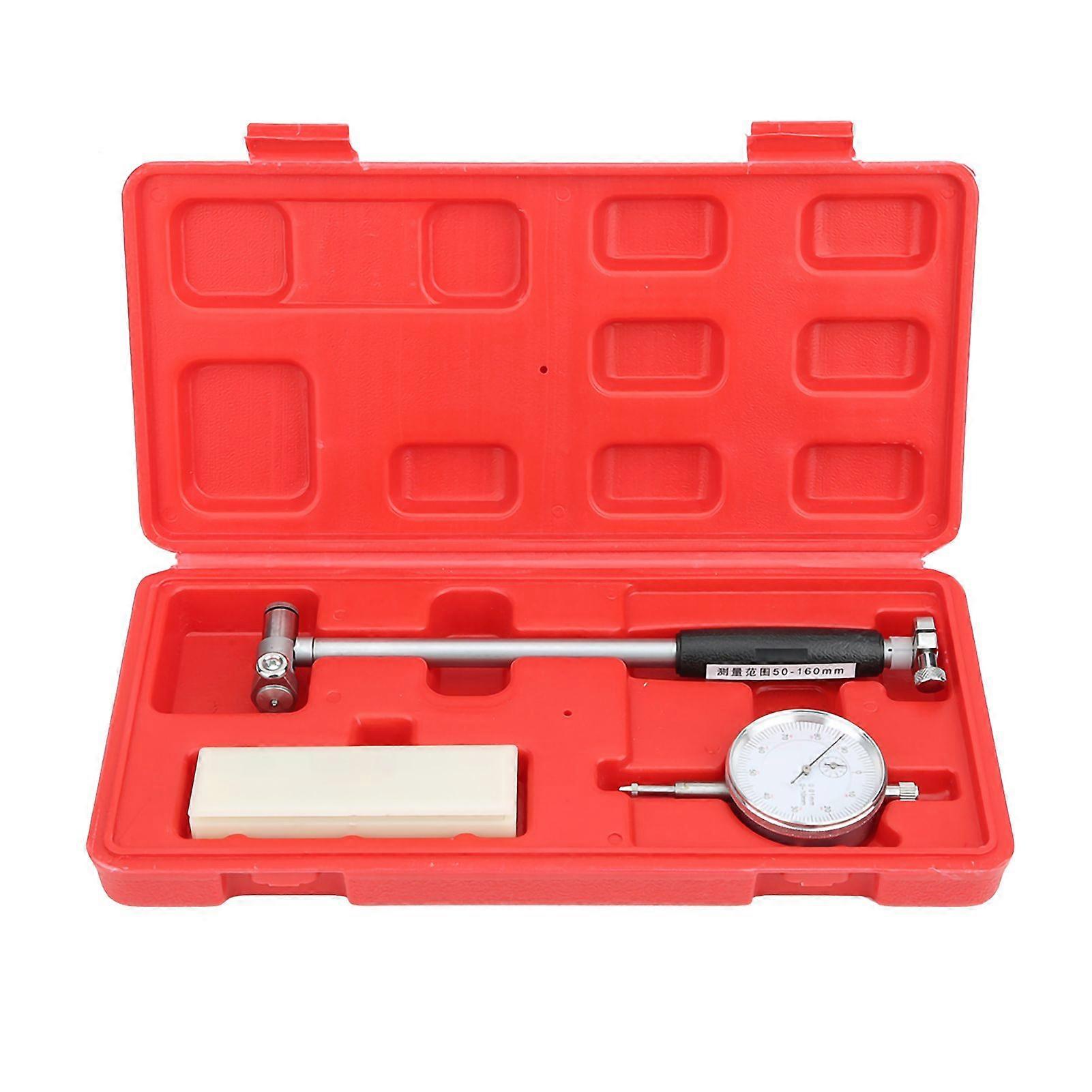 Dial Bore Gauge 50-160MM Diameter Indicator Measuring Engine Cylinder Tool Kit