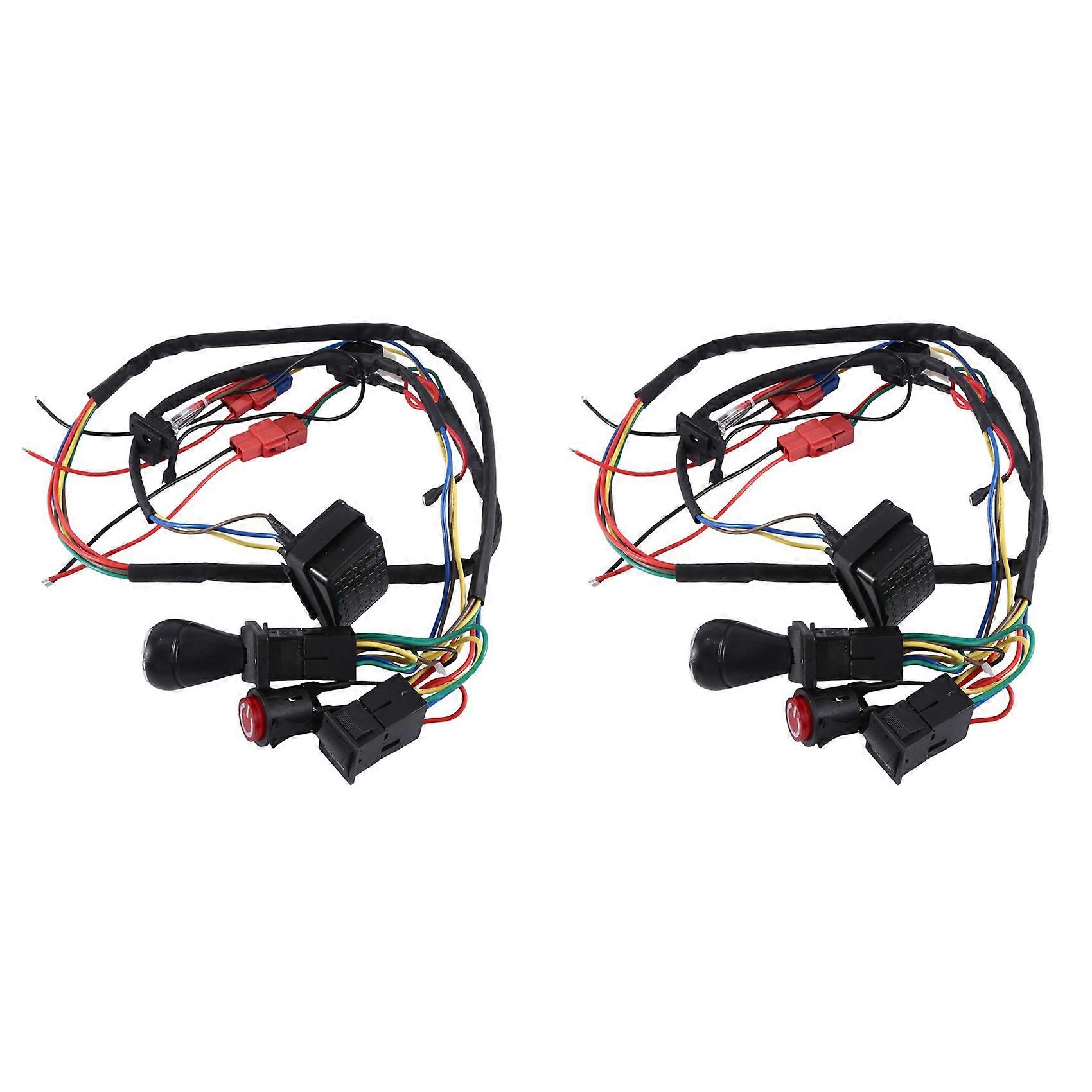 Children Electric Car DIY Modified Wires and Switch Kit, Single Line